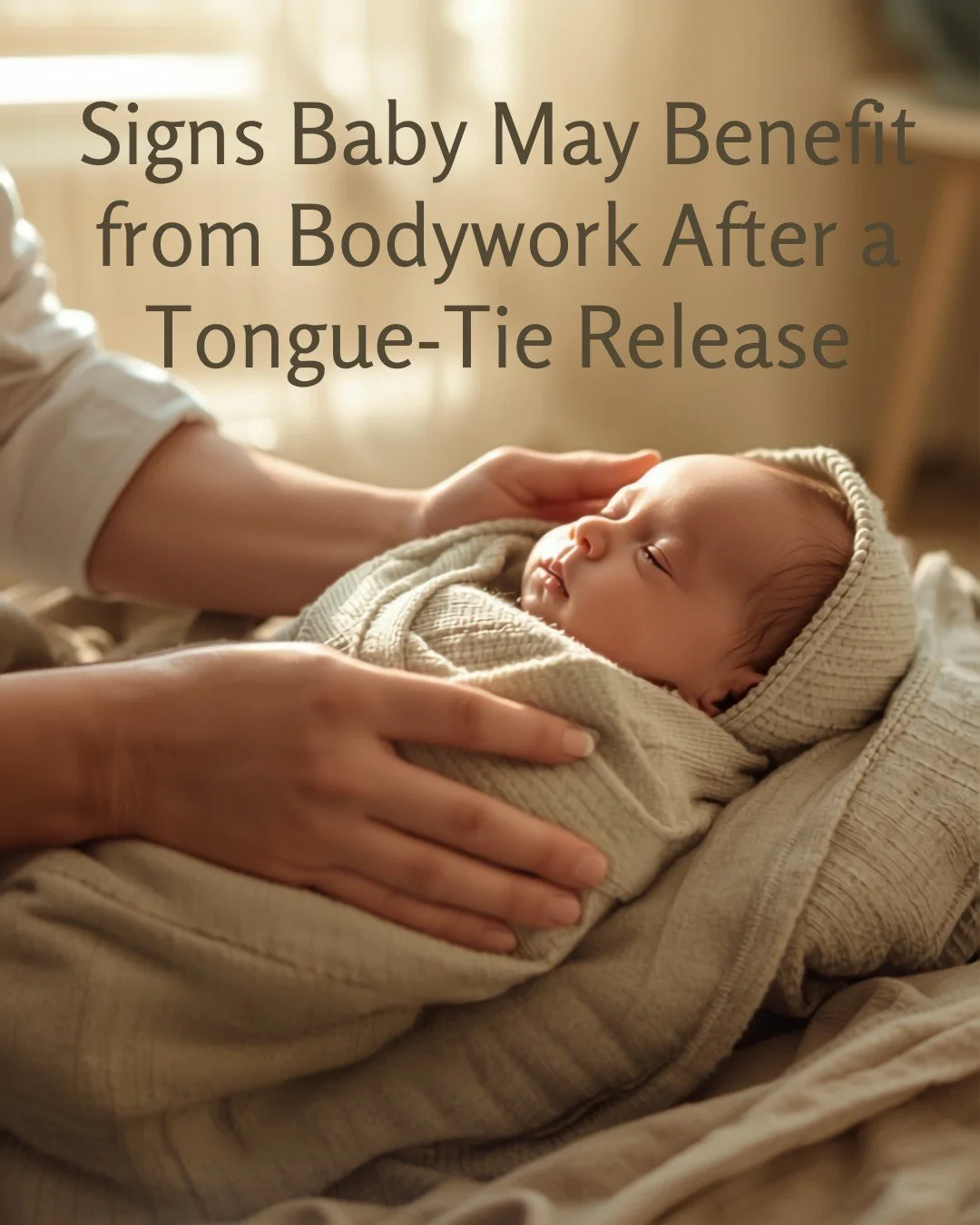 A tongue-tie release is just one step in the feeding journey. As your baby adjusts to new movement patterns, some families choose to include gentle bodywork as part of their support team.
You may consider discussing bodywork with your baby's healthca