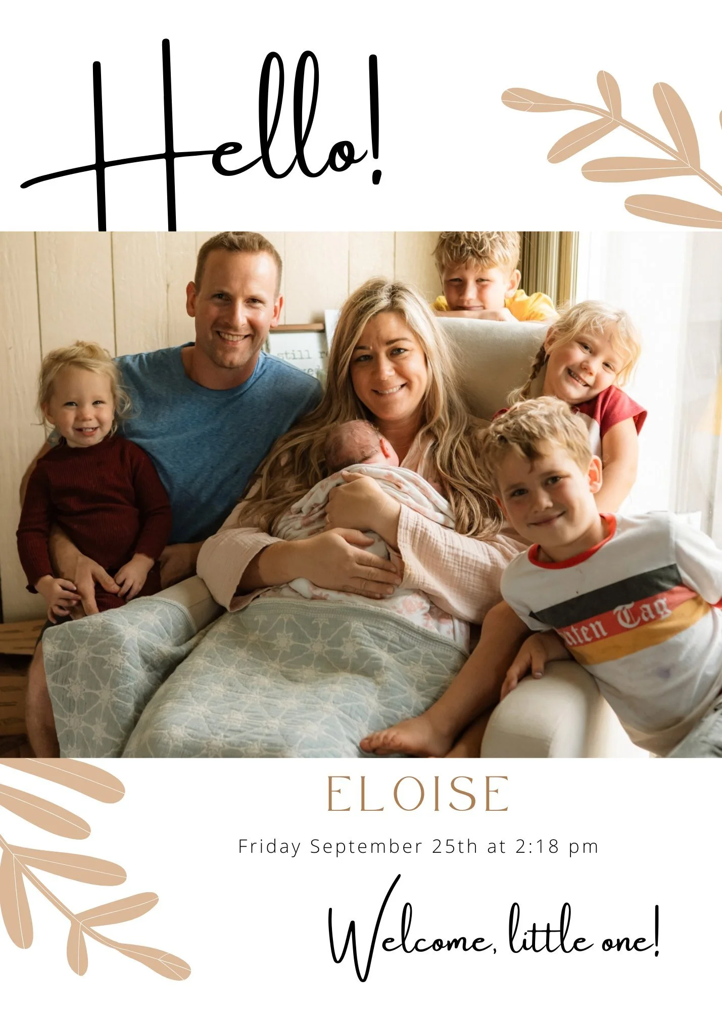 Dr. Candace and her family welcomed another girl to their crew last Friday! 

Eloise was born at home at 2:18pm and both mom and baby are doing so well!
