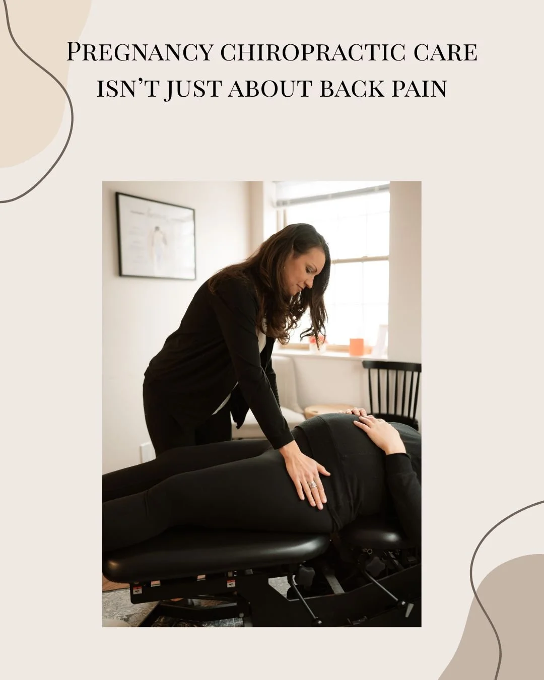 Chiropractic care can support comfort, mobility, and function as your body adapts &mdash; and it&rsquo;s not just about back pain!

Every pregnancy is different, so care should be individualized to you. 

Expecting? Contact us to learn how chiropract