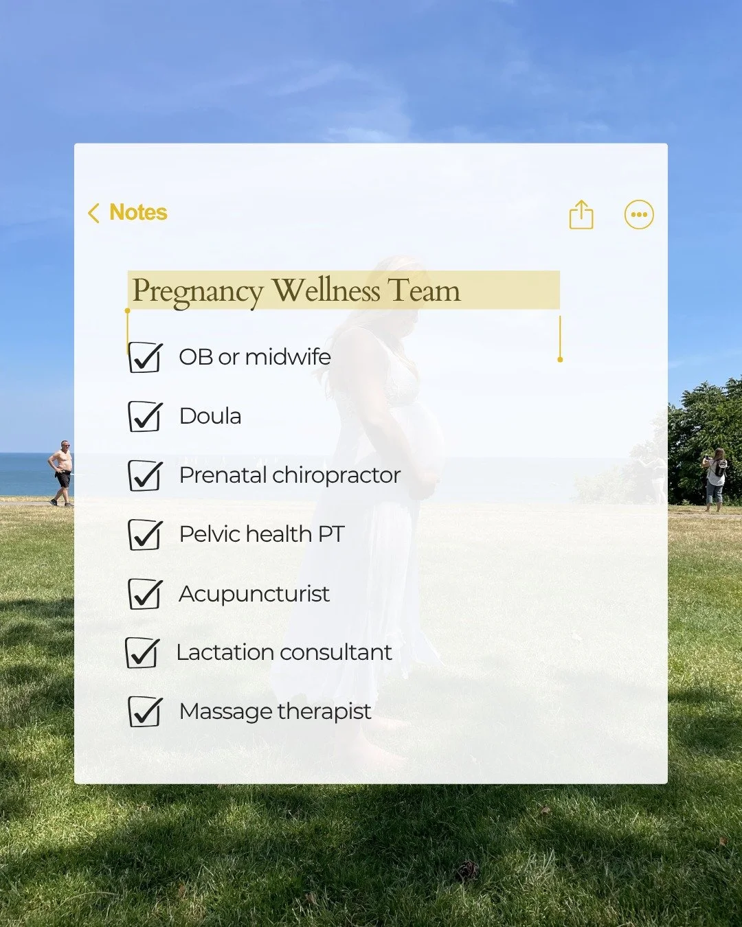 Pregnancy is a great time to think about WHO you want on your wellness team- not just where you plan to give birth.

Every pregnancy and every mom is different, so your team might include:
🤰  OB or midwife: for your prenatal care and monitoring thro