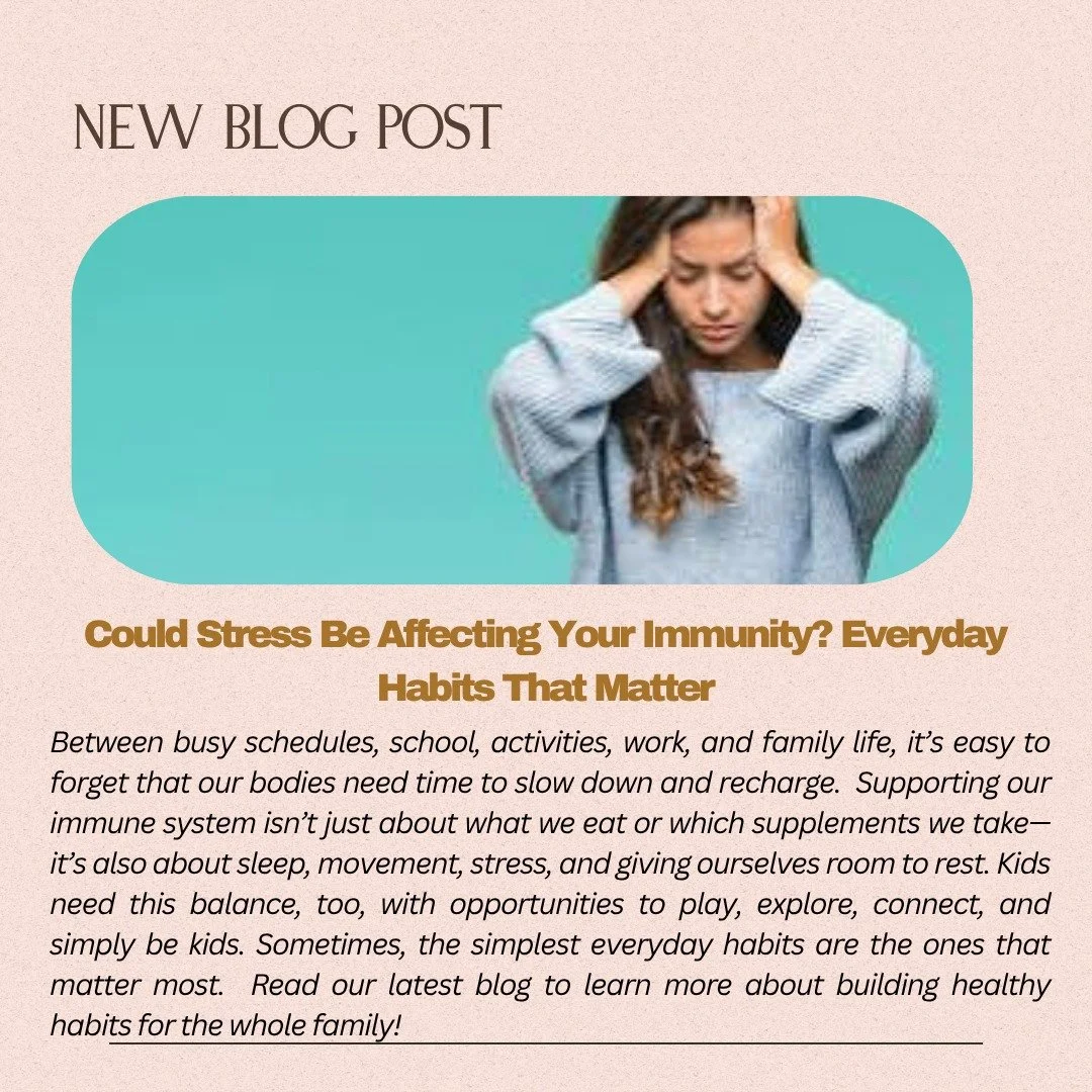 Did you know that everyday habits like sleep, movement, and stress management play an important role in overall health?  The nervous and immune systems work alongside other body systems to help us respond and adapt to daily challenges. When our sched