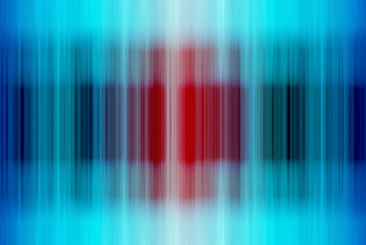 Crystal Modulation, 2014, Mixed media and resin on panel, 40”x 60"