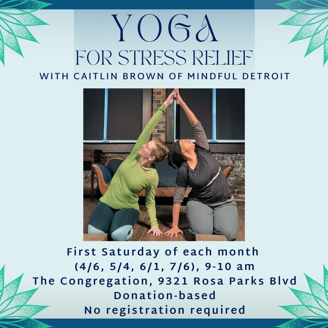 Hey friends! I'm back for in-person classes! Join me on the first Saturday of each month @thecongregationdetroit for a beginner-friendly gentle flow that helps you explore and find balance with difficult emotions. This class includes movement, breath
