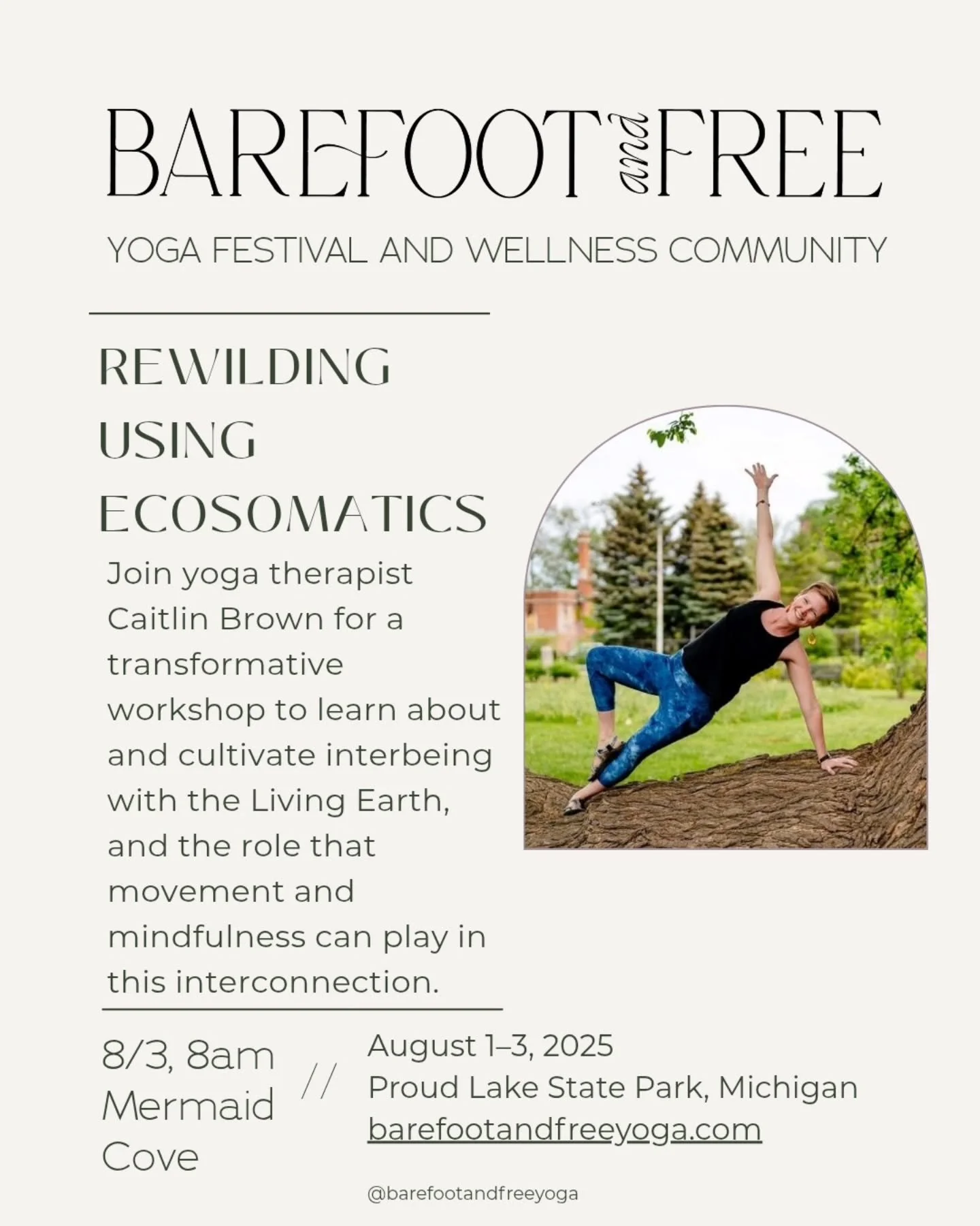 I'm excited to lead 2 workshops @barefootandfreeyoga this year! A partner yoga and Thai massage workshop with @rose.thaibodywork on Saturday and  an ecosomatics nature connection workshop on Sunday. Link in my bio for full descriptions and details!

