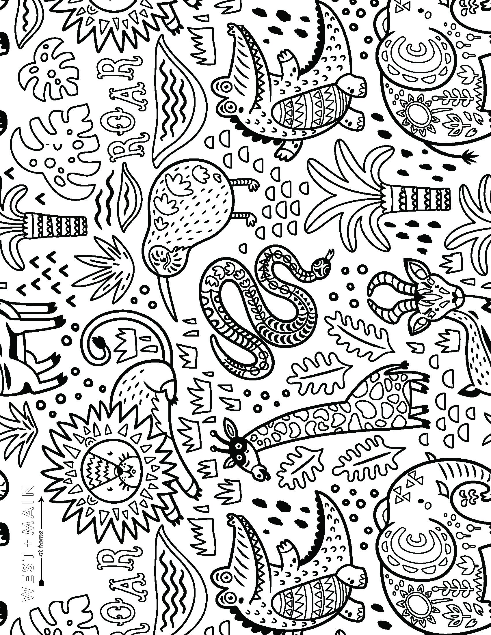 Download Stay Home + Color! Download NEW West + Main Coloring ...