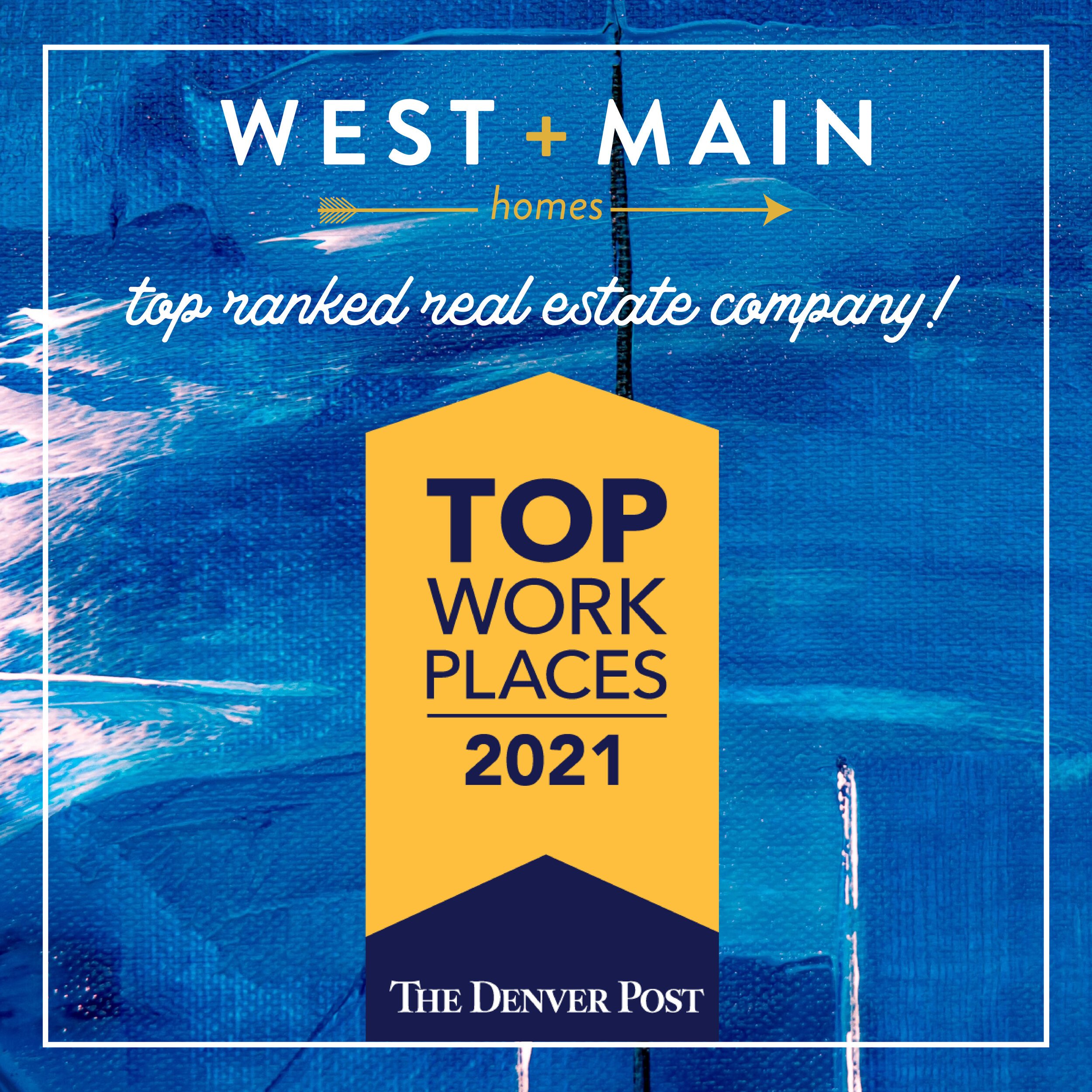 West + Main Named Top Workplace 2021