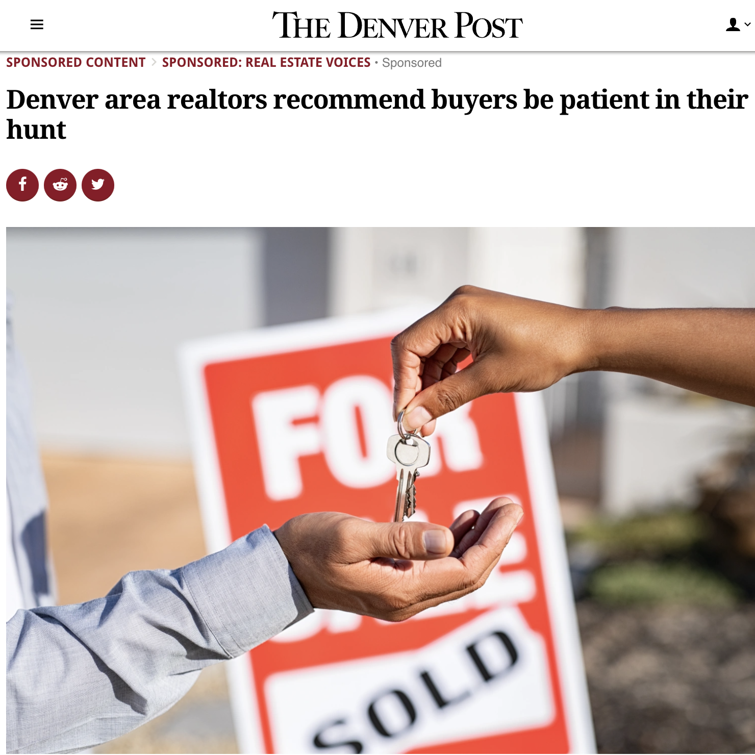 Denver area realtors recommend buyers be patient in their hunt