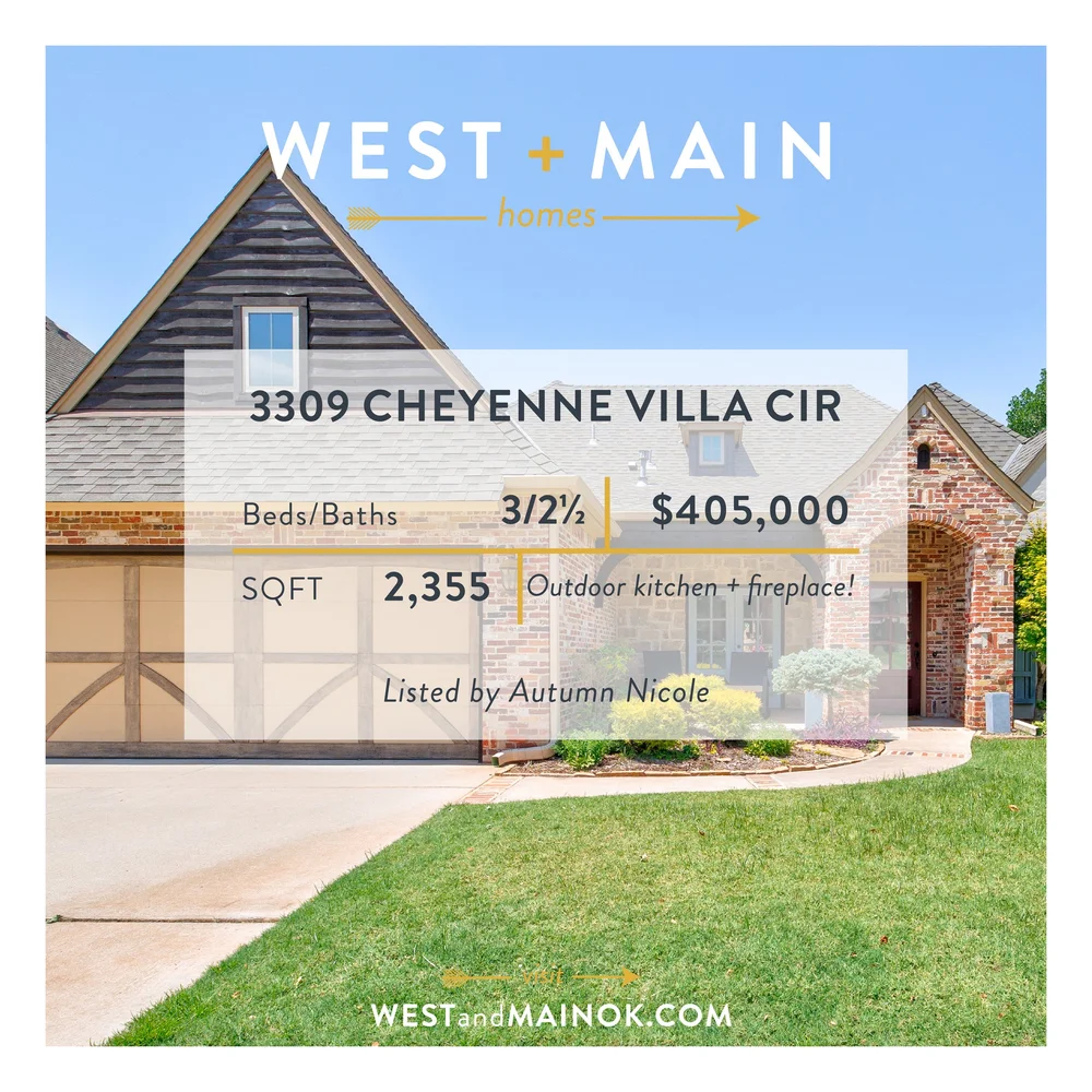 Cheyenne Ridge Edmond Just Listed: Beautiful Edmond Home with Outdoor Kitchen — West + Main