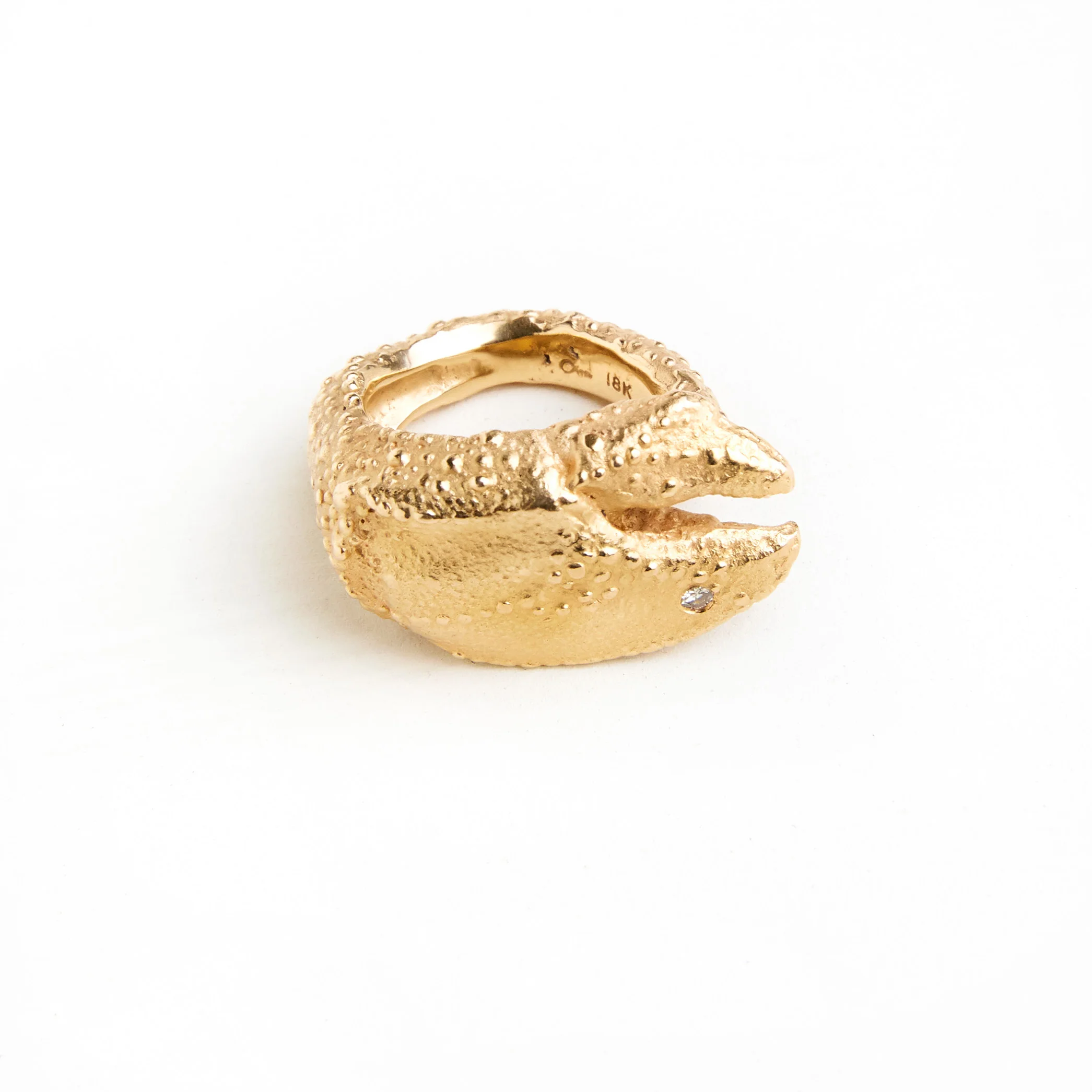 Claw.LobsterRing 18k peach gold.jpg