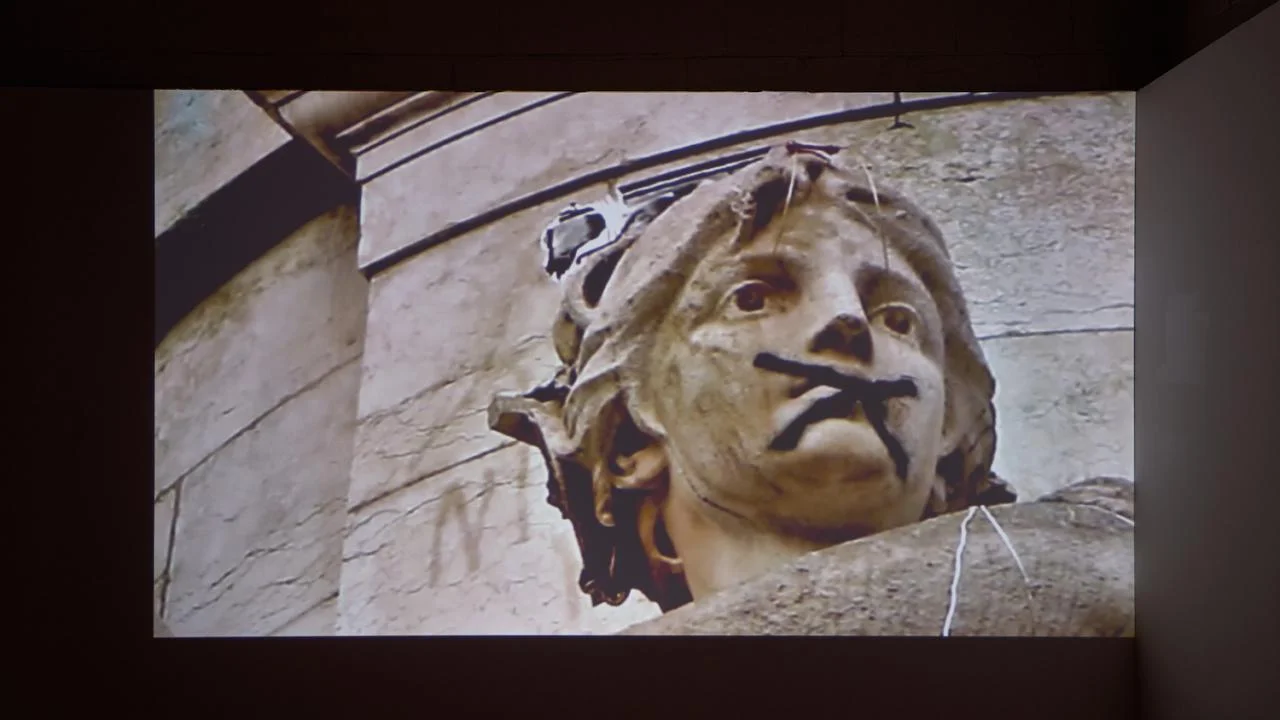 Digital Empathy Device (2016), utilises open source technologies to monitor Livemap ; an online, citizen-run mapping service that correlates live information on bombings, hazards and attacks in war zones around the world. A foreign air raid or bombing triggers a mobile phone activated device mounted on a public statue, causing it to weep every time an attack is reported. The work has been developed in response to the proliferation and subsequent dehumanisation that occurs when we view facts of these bombings online, condoning military retaliation—in this particular case, Syria. Installed in Paris, where the device was fabricated in a hotel room and mounted terrorist guerilla style atop the head of the ‘Marianne’ statue, a symbol of the French Republic and égalité, towering above the civilian memorial of the 2015 Paris Attacks. This project took place during the 2016 Nuit Debout radical youth movement protests.