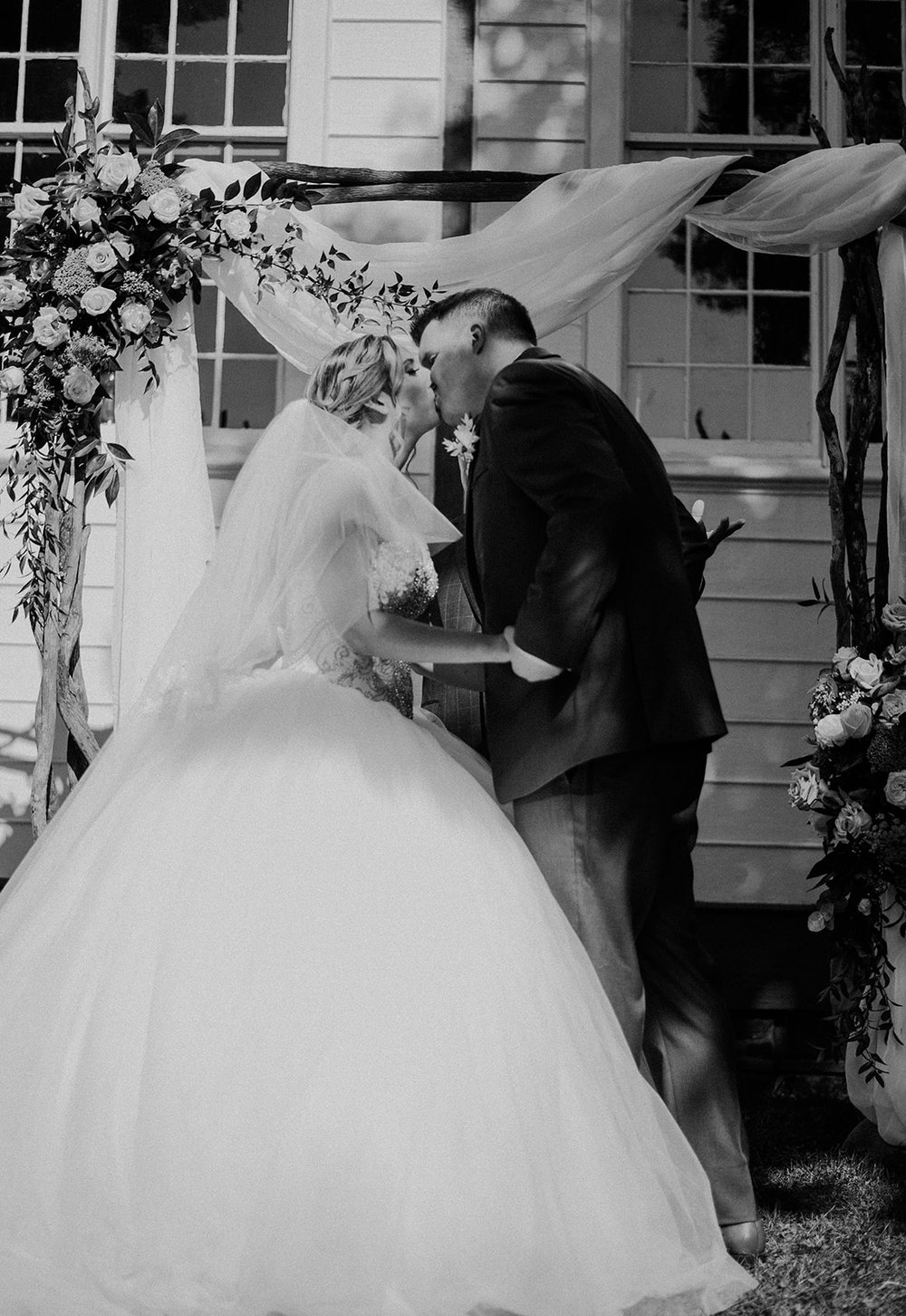 J+E_ Ceremony-353Film Photographer in Sharon Temple Museum in East Gwillimbury Ontario film weddingSharon Temple Museum in East Gwillimbury Ontario outside wedding ceremony.jpg