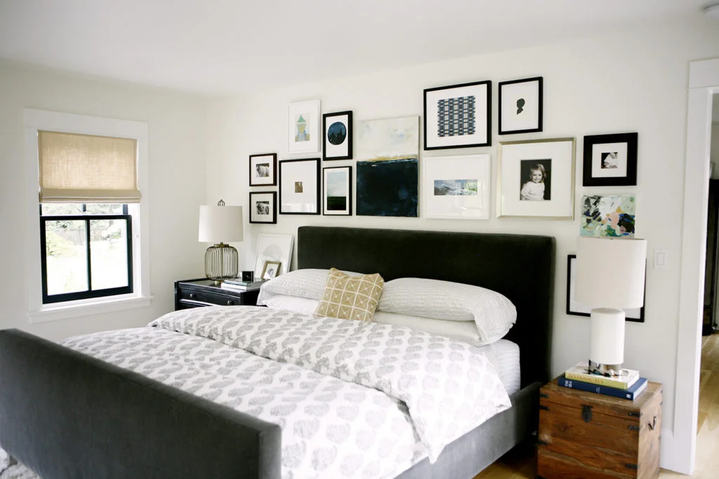 mixed color frames and art