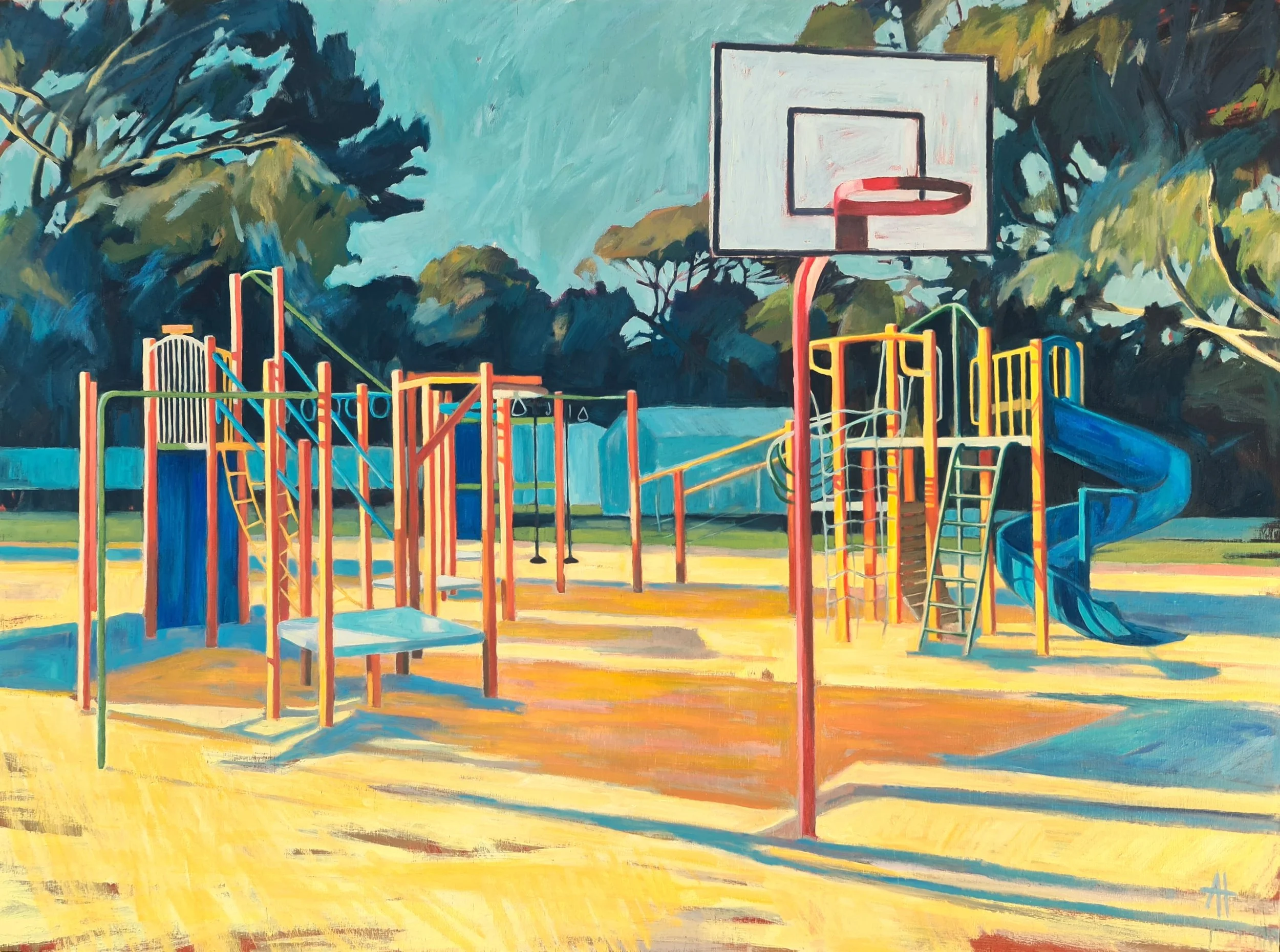 Tilley A, Sliding down a rainbow, 124 x 92cm.jpg