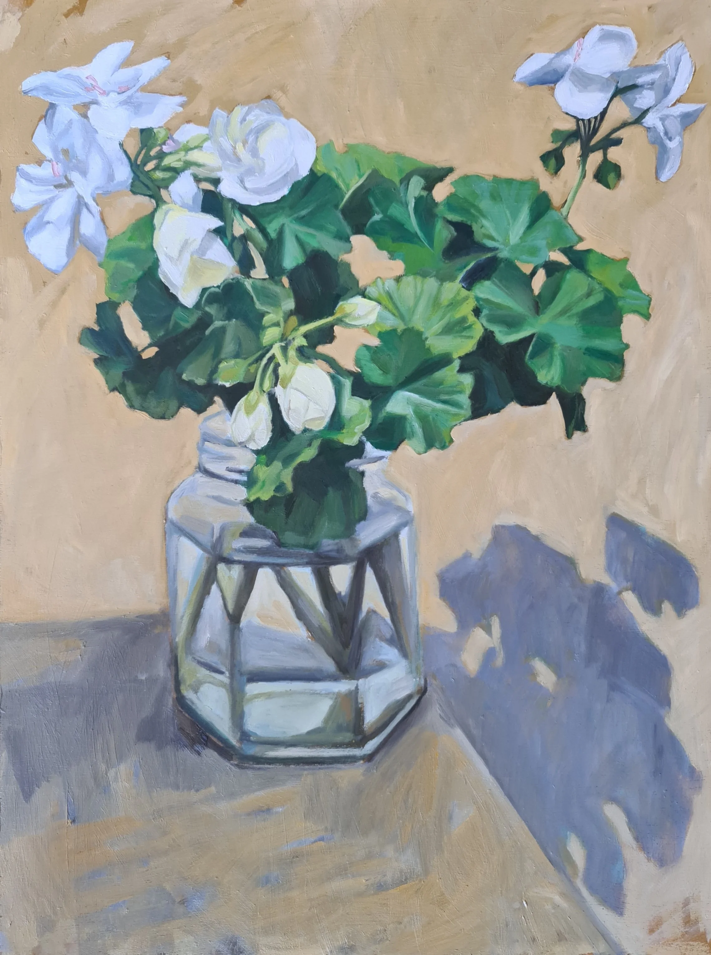 Geranium Posy I-oil on board-45x60cm-$850.jpg