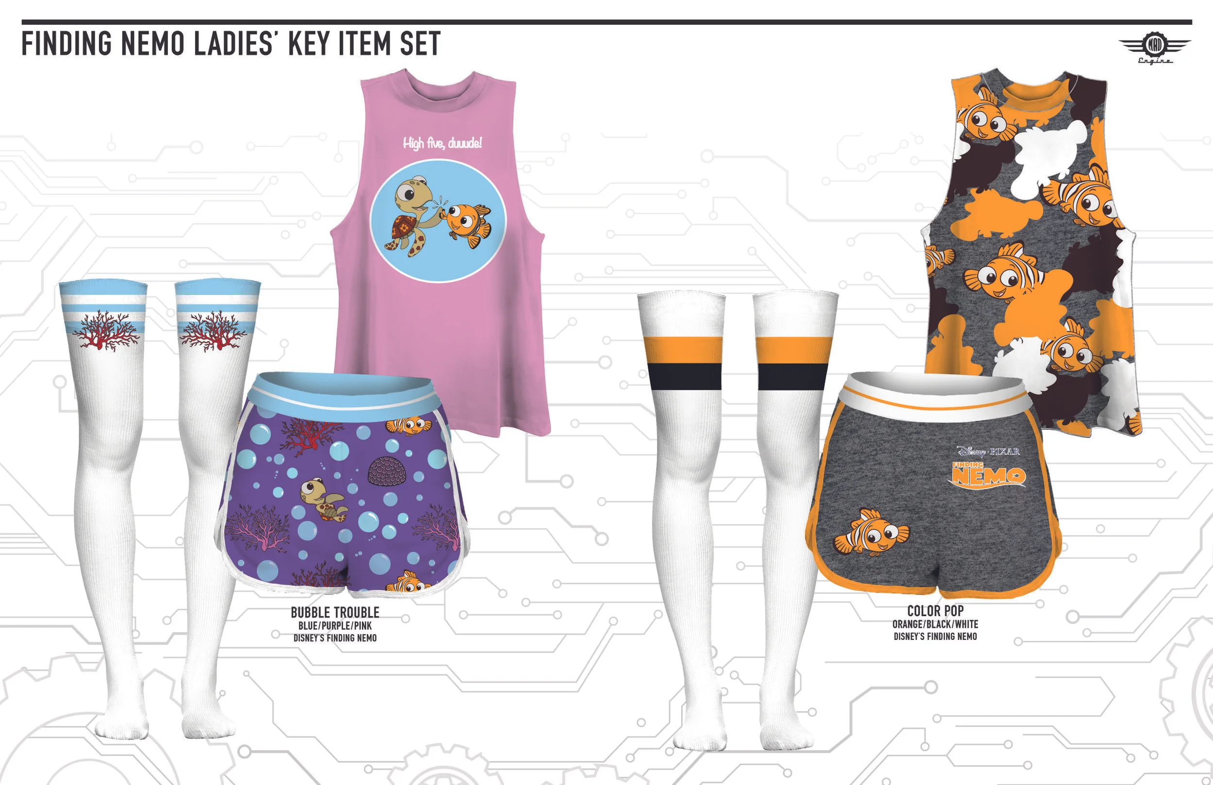 SS19 LADIES KEY ITEM SPORTY SET Finding Nemo-01.jpg