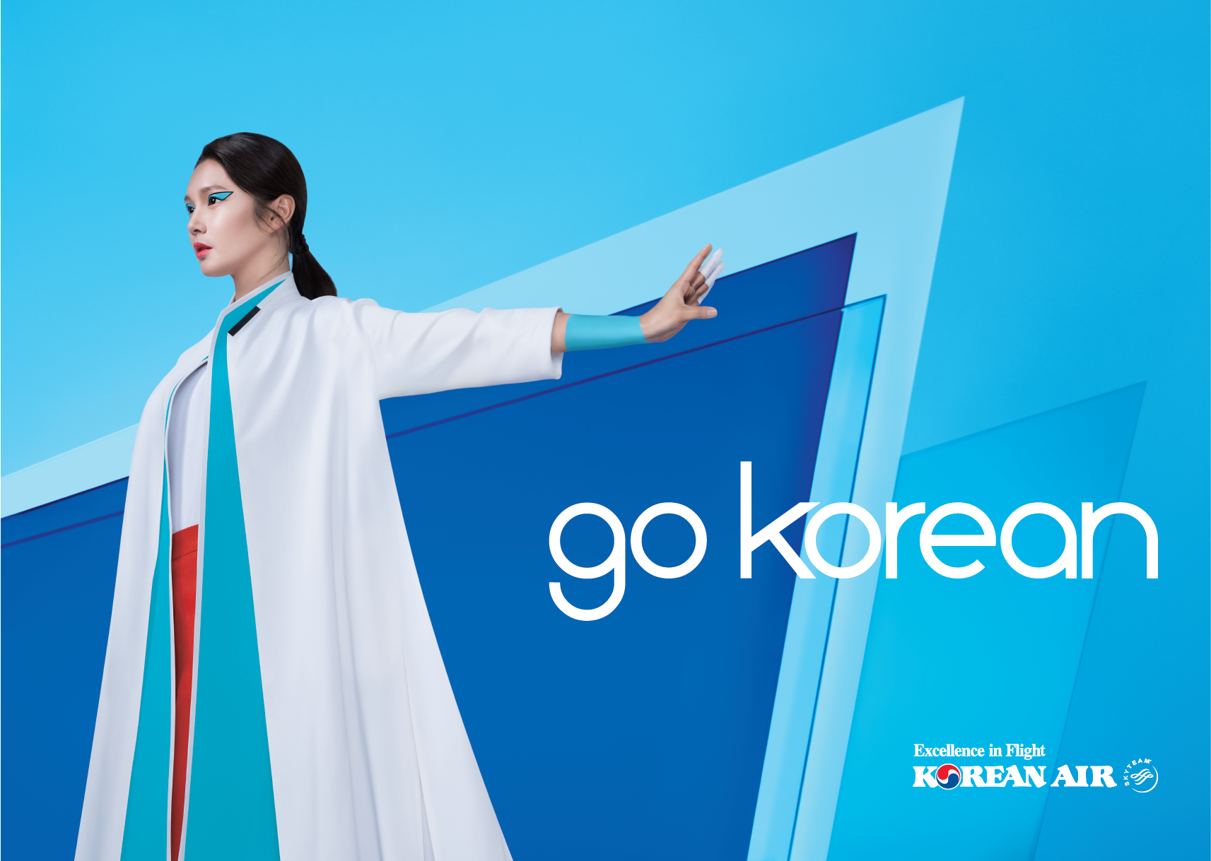 Go Korean is an energetic invitation to fly with an airline that believes different is good, that food should always excite and that beauty should always be captivating. Korean Air obsesses over the details so that you are free to let go and immerse in a culture that runs deep.