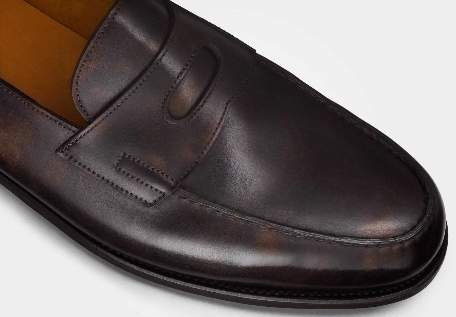 John Lobb Lopez Loafer in Dark Browns Museum Calf