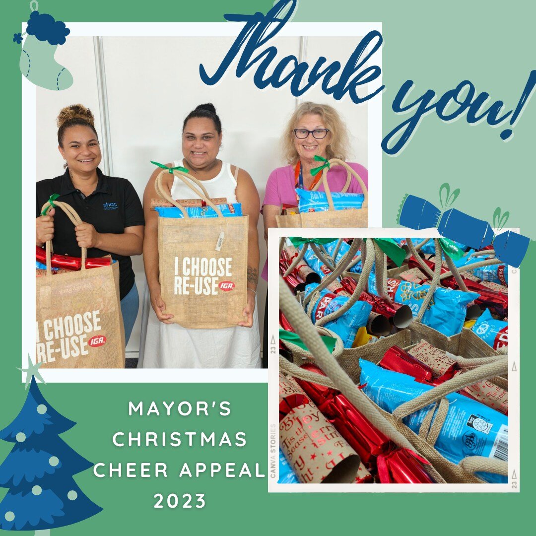 Thank you to Cairns Regional Council  for once again partnering with SHAC to distribute food hampers to local families this Christmas 🎁🎄This annual event would not have been possible without the fundraising efforts and support of local businesses a