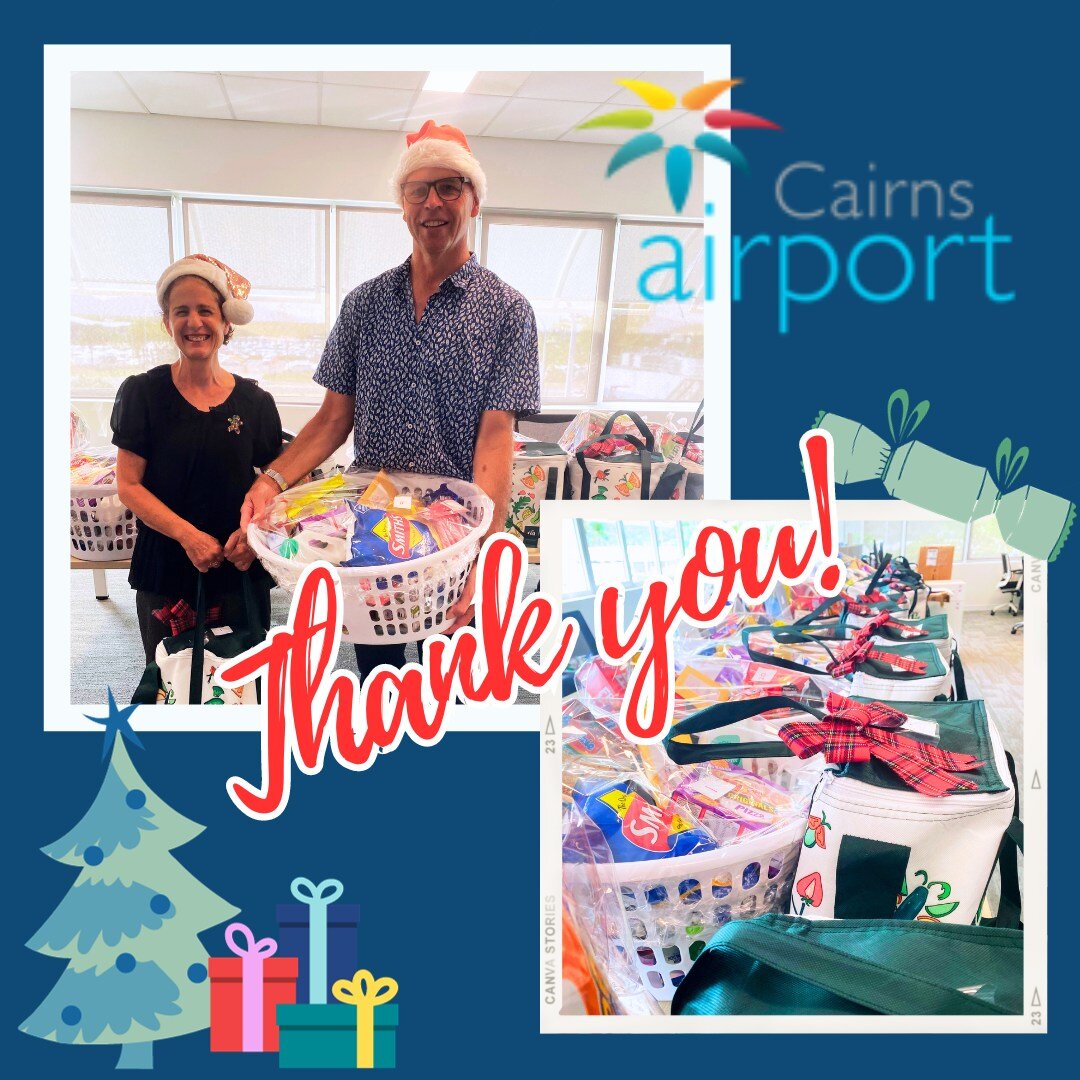 SHAC is beyond grateful for the GENEROUS donation of food hampers from Cairns Airport - they have been supporting SHAC families for 3 years now! 🤝🎁

Packed full of delicious goodies, these hampers were given to families experiencing homelessness in