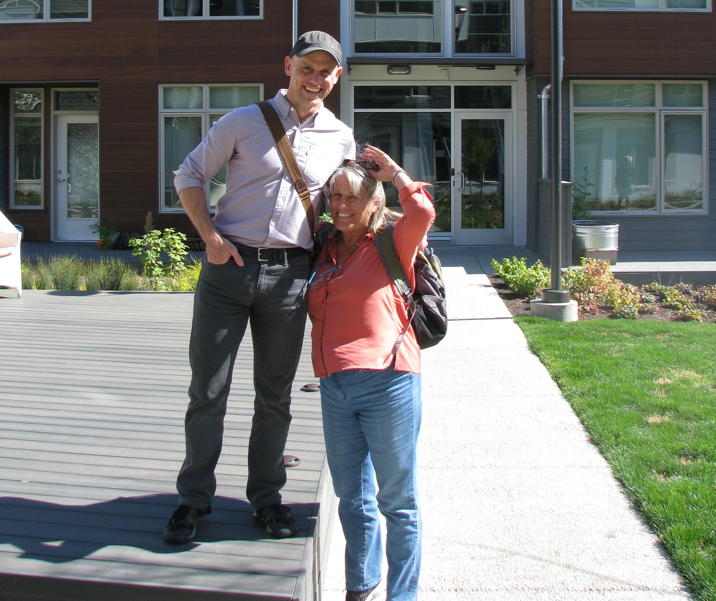 Chris and his mom, Doana at Columbia City Apartments, Seattle Washington