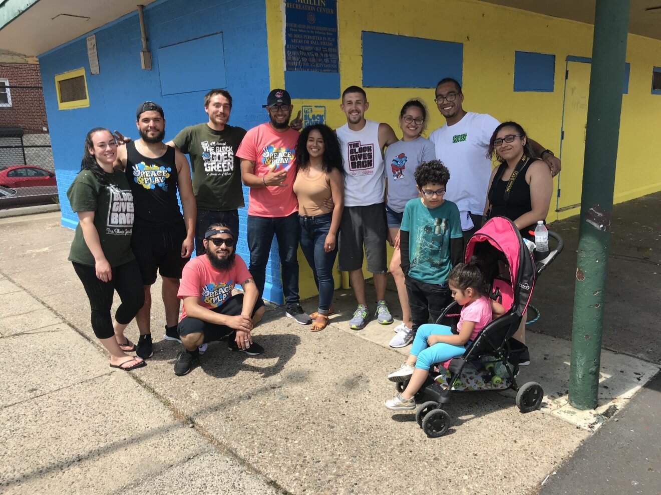 The Block Gives Back Beautifies Mullin Playground