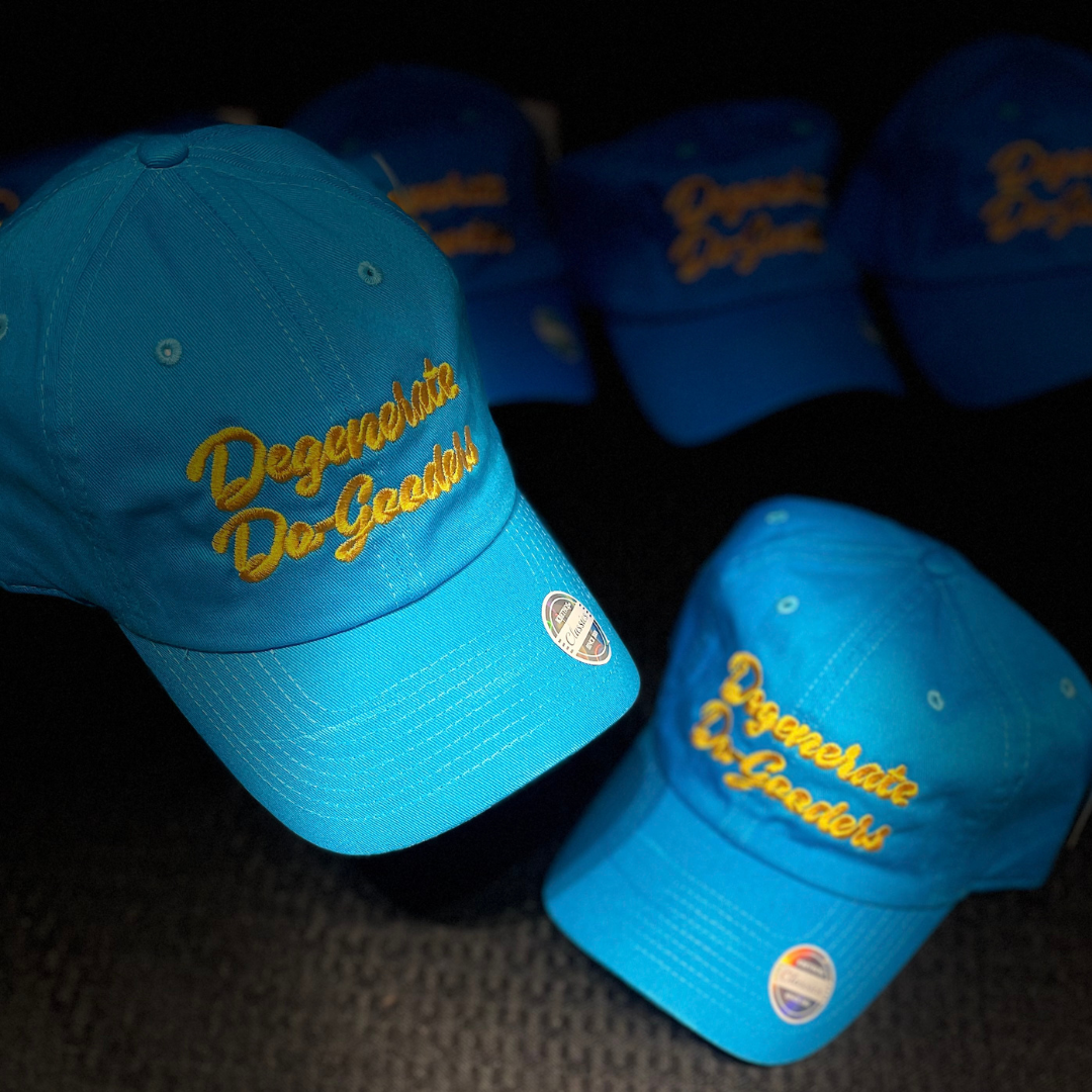 Degenerate Do-Gooder Blue Hat