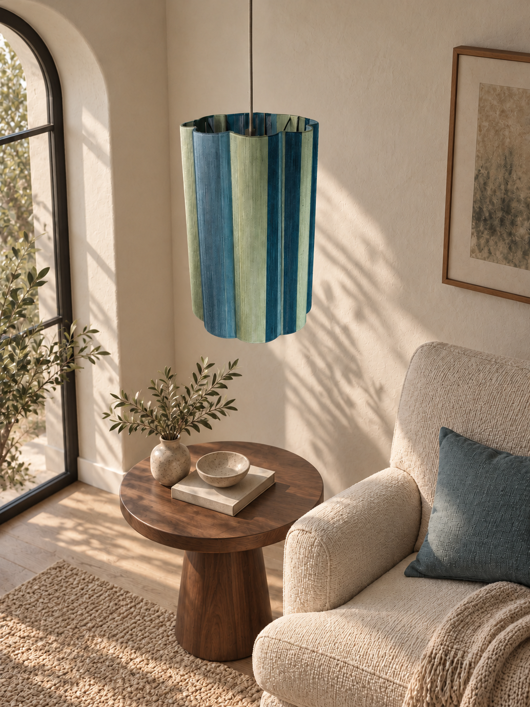The Scalloped Ceiling Pendant