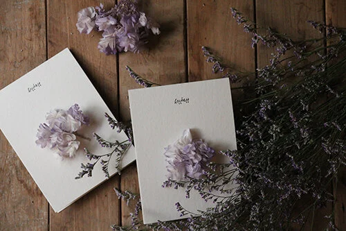 [Card] 생화카드 - 수국