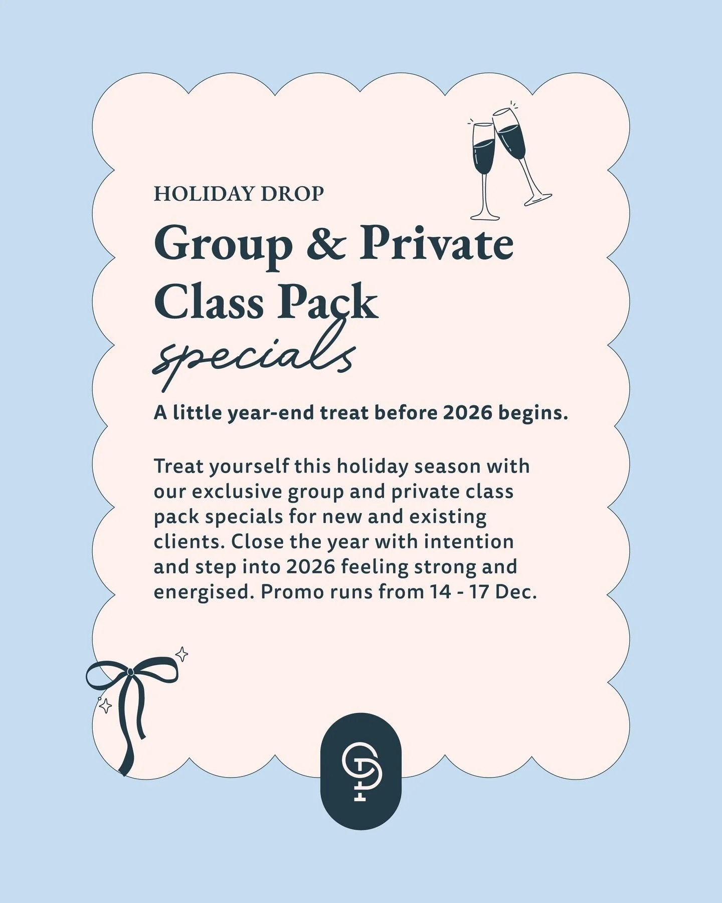 The wait is over. Our long-awaited year-end Holiday Package Specials are officially live! There&rsquo;s something for our existing clients and those new to our studio. ✨

Available from today till 17 Dec. Purchase via the link in our bio or our mobil