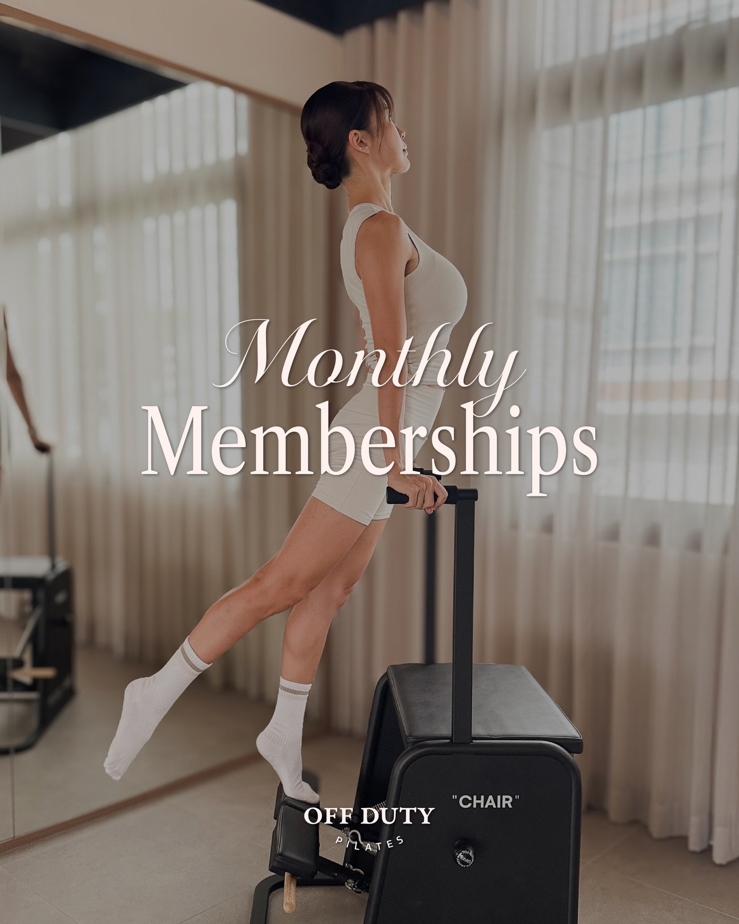 Monthly memberships are now available across all our studios ✨ If you&rsquo;ve been wanting to move more consistently, this might be what you&rsquo;ve been looking for. A more sustainable way to stay in rhythm with your practice - choose from 4 or 8 