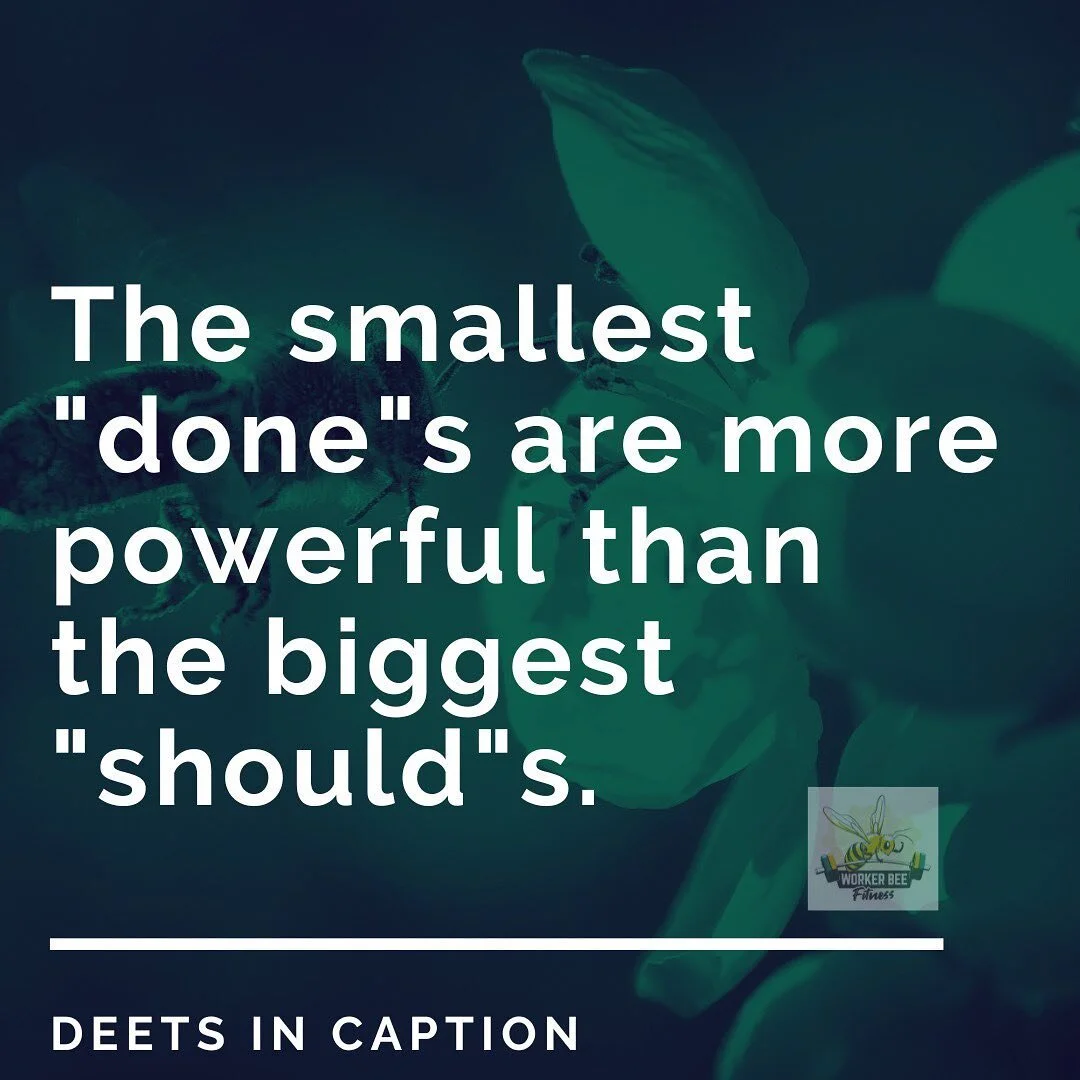 &ldquo;I should be working out more&rdquo;
&ldquo;I should be adding more accessory&rdquo;
&ldquo;I should just cut out sugar&rdquo;
&ldquo;I should start tracking again&rdquo;

It&rsquo;s easy to focus on all the things we feel we &ldquo;should&rdqu