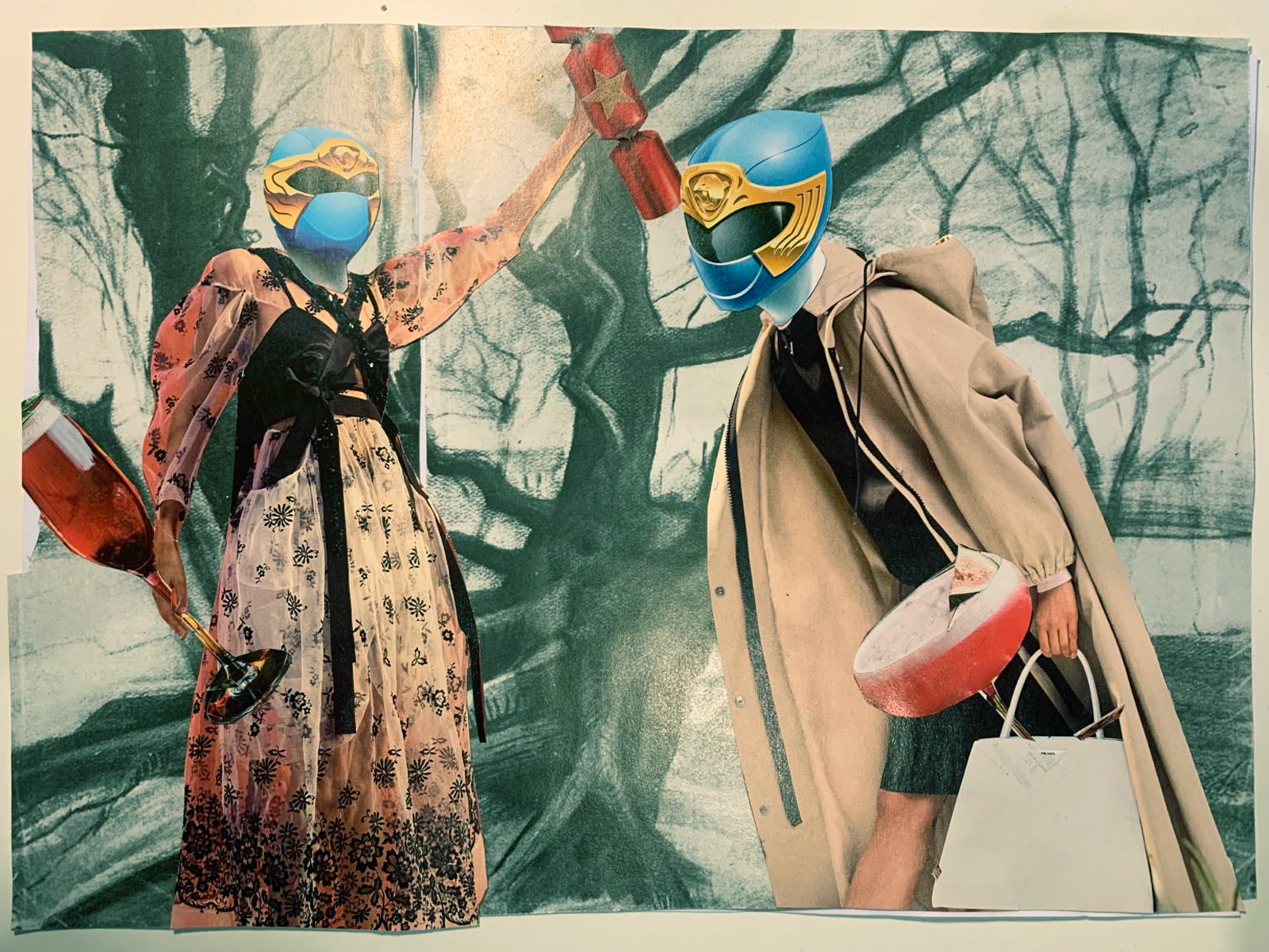  Well I paid another visit to Cutout Collective, and won Best Christmas collage for the second time, albeit with an inferior collage. This time the theme was ‘Power Rangers Christmas’. Truly a wonderful evening. 