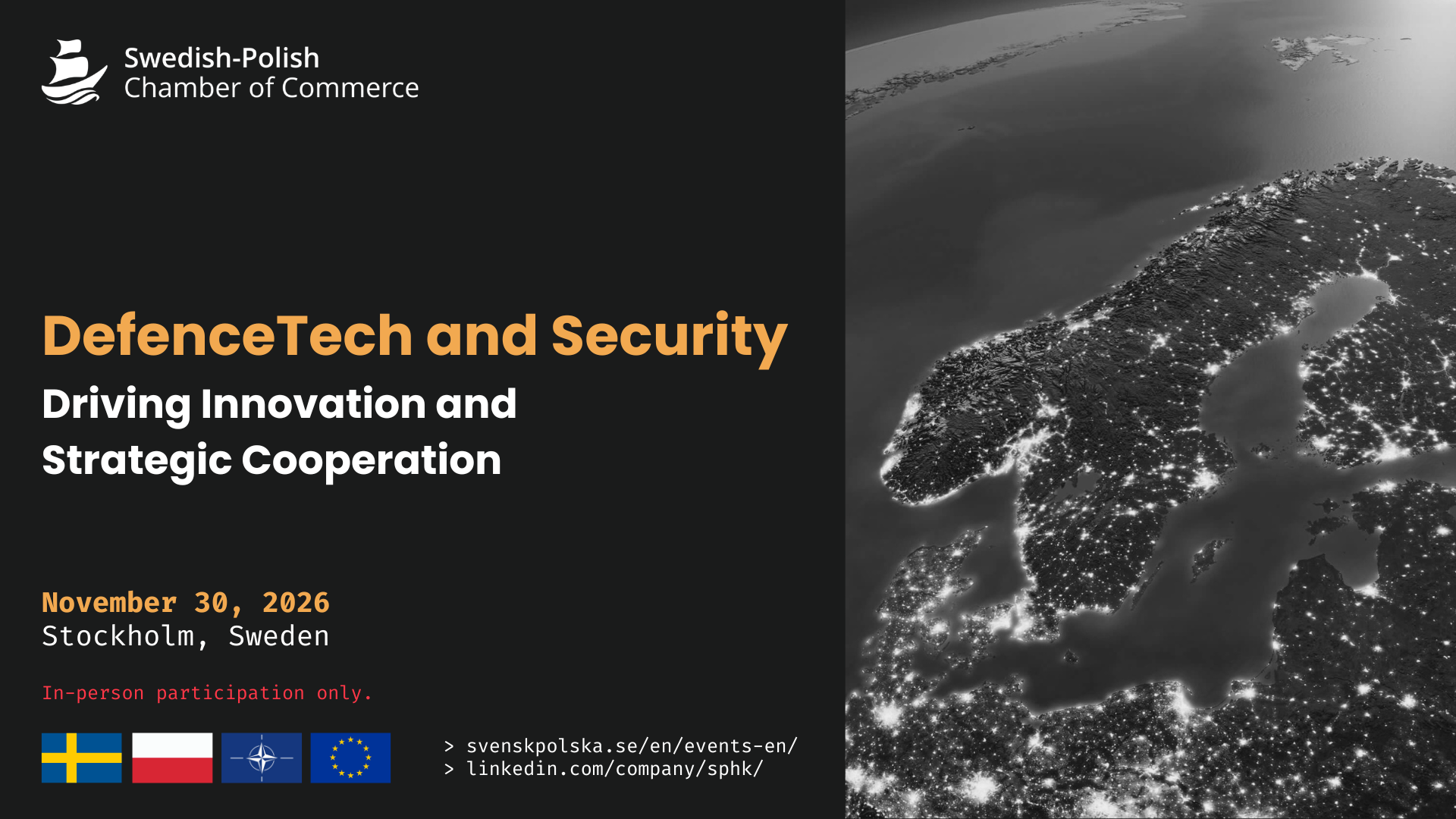 DefenceTech and Security: Driving Innovation and Strategic Cooperation (in person only)