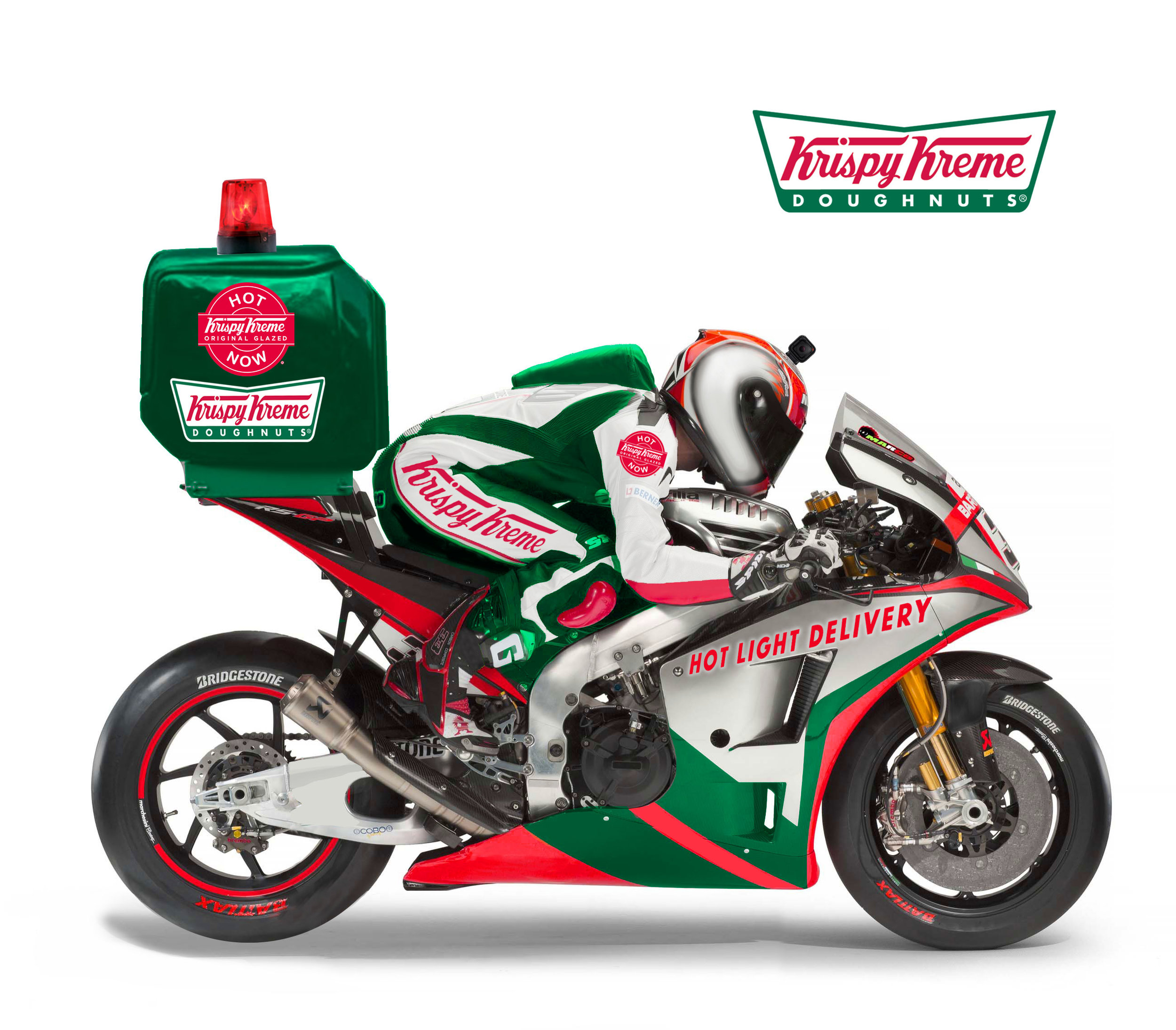Krispy Kreme 'Hot Light' delivery bike