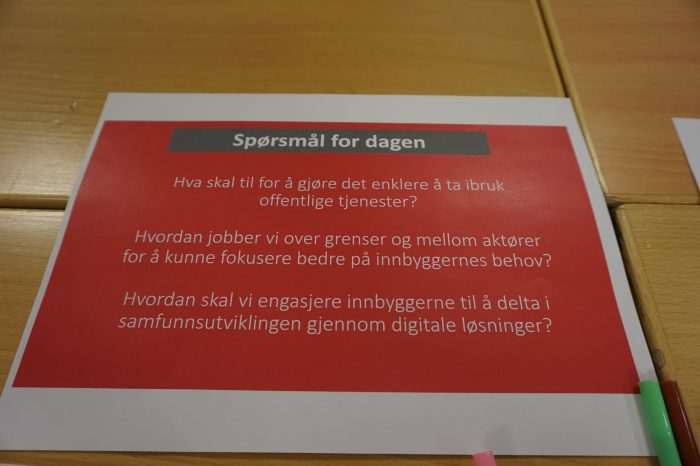 Spørsmål for dagen – våre burning questions formulert for å trigge folk, men ikke styre hva de skal snakke om.