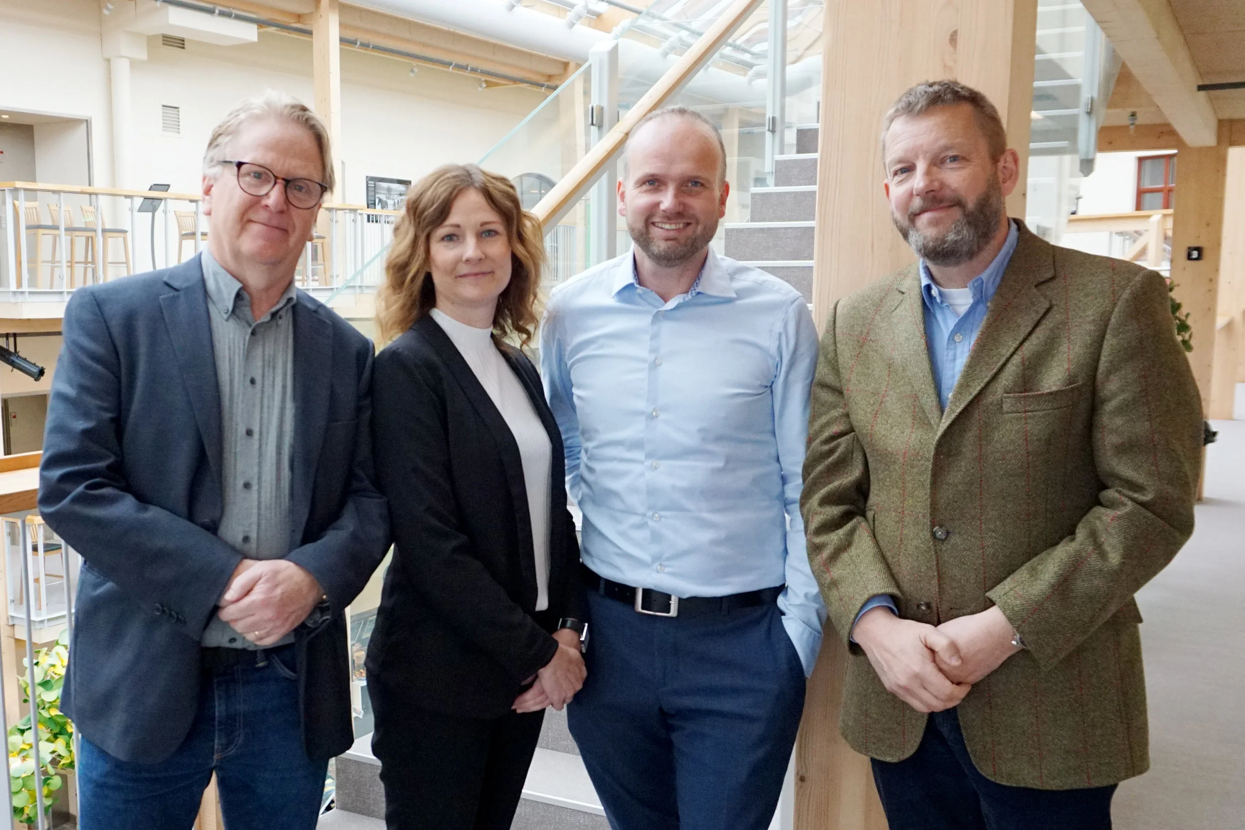 Hans Ekståhl och Camilla Bäckman - Bolagsverket, Lars Persson Skandevall - Bron Innovation och Magnus Hedin - Biometria.