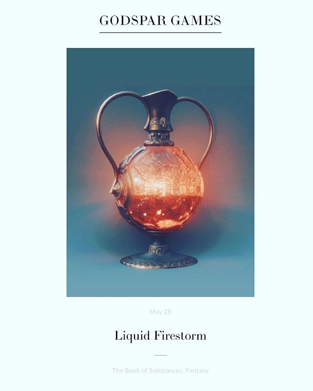 Step right up, folks! Are your RPG sessions formulaic? Predictable? Dare I say hum-drum? Want your PCs and NPCs to scream in terror and then explode like fuel air bombs? Have I got the solution for you! LIQUID FIRESTORM! Post includes ingredients, ot
