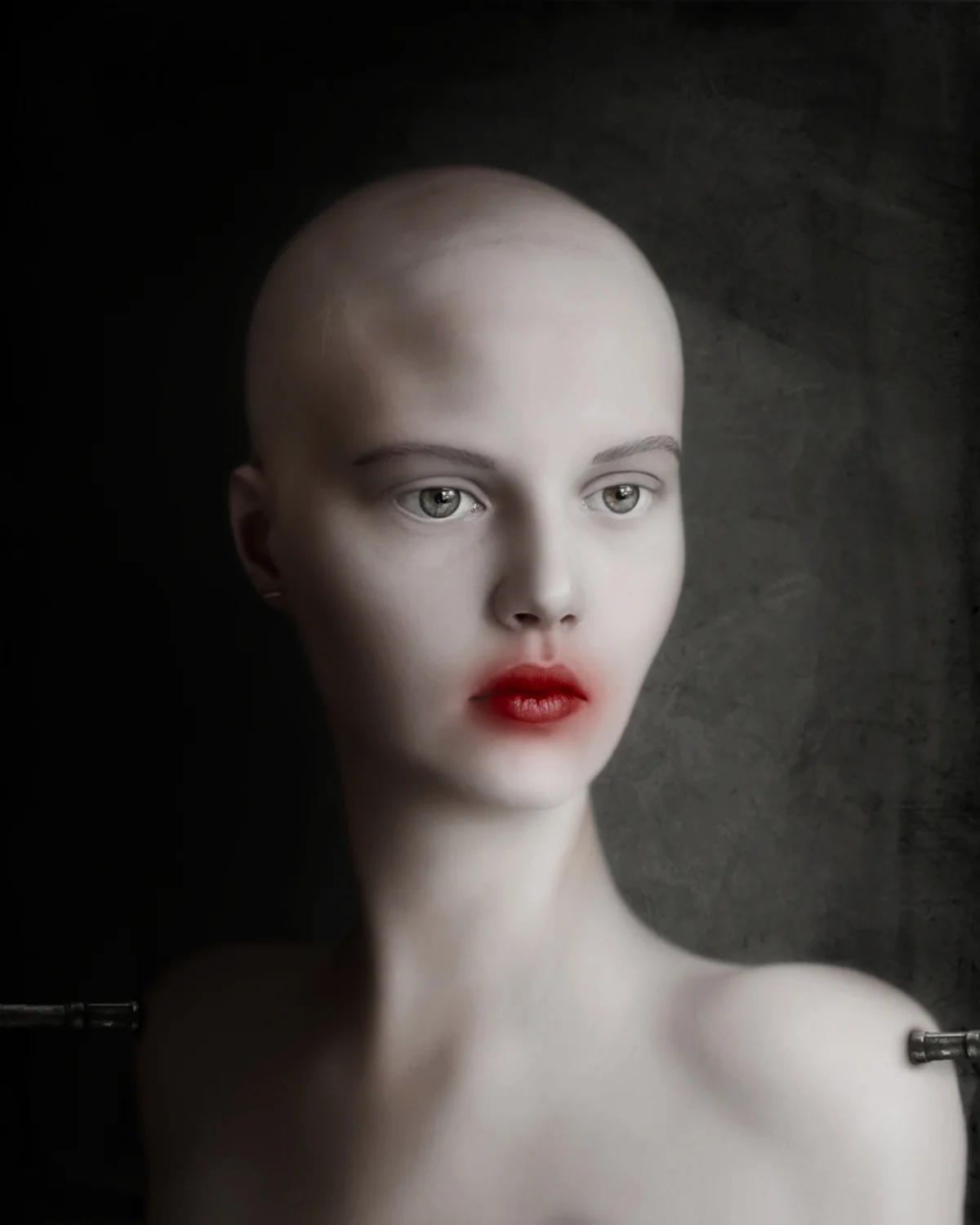156-Bald lipstick lady-The residents of my mind-CorinaBouweriks.jpg