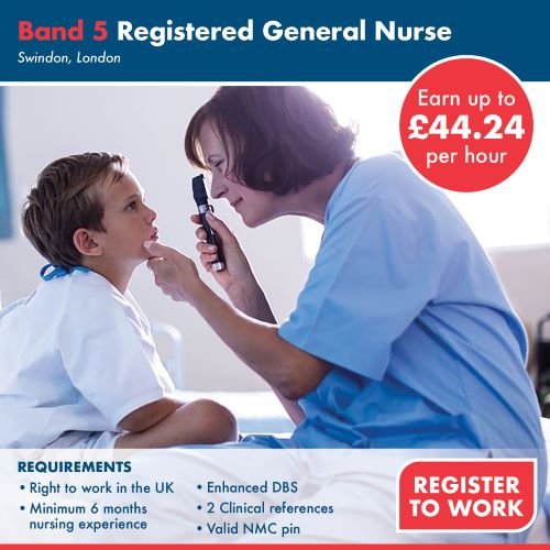 Band 5 Registered General Nurse | Swindon, London 