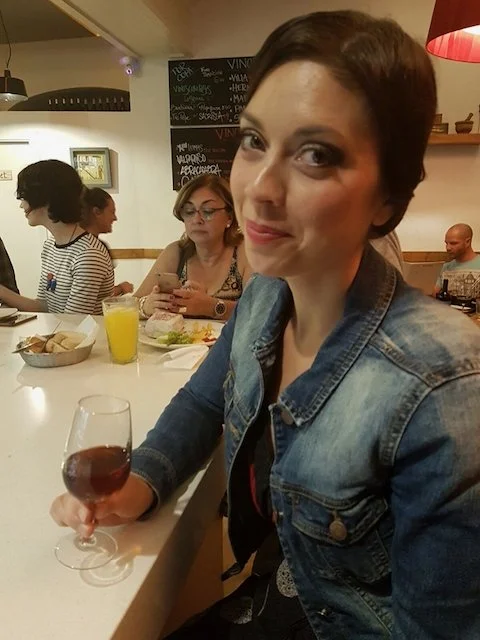 Woman in a tapas bar in Seville