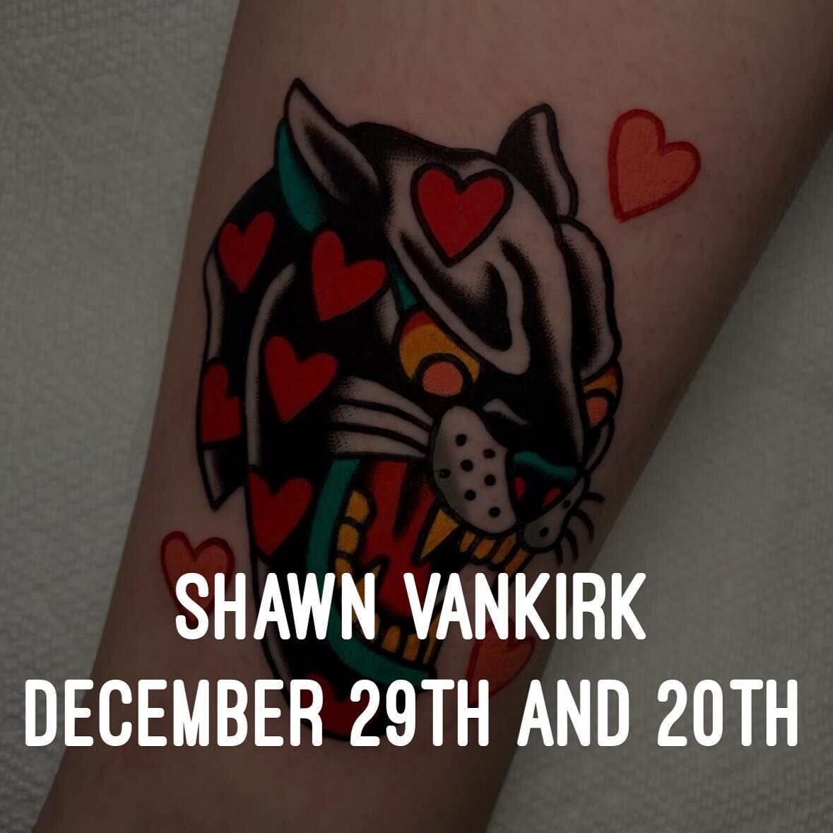 @vankirk_tattoo will be guesting with us at Eight Bells on December 29th and 30th! Please contact him directly to book!