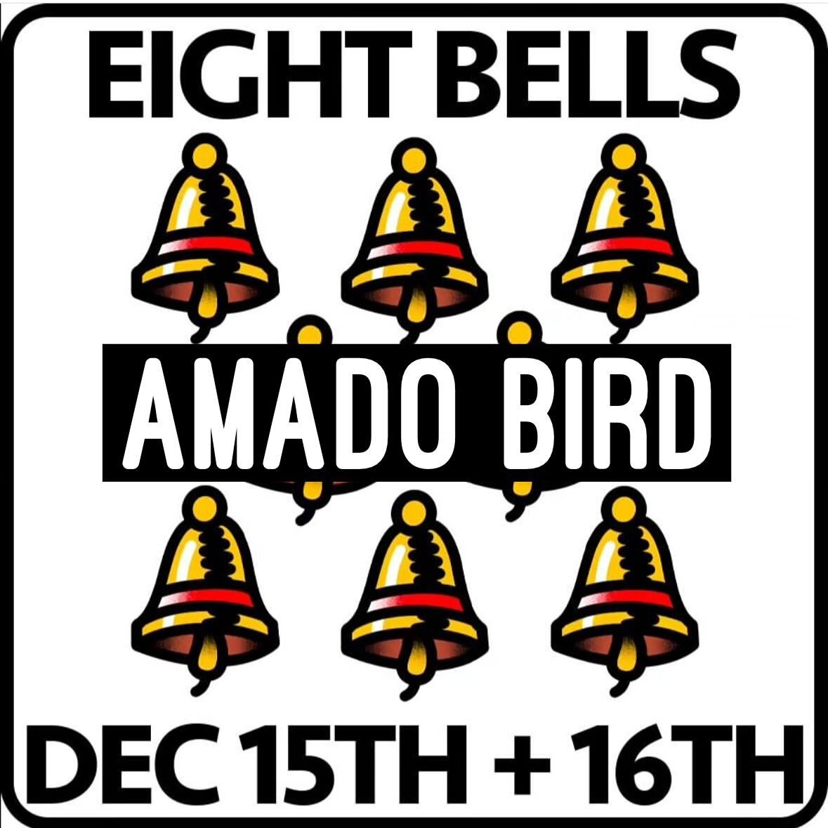 @amado_bird is coming to Eight Bells on December 15th and 16th! Interested in booking? Please contact him directly!