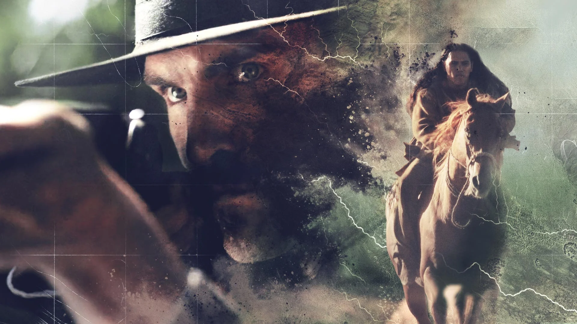 The American West Design Style Frame 02 featuring dust motion graphics