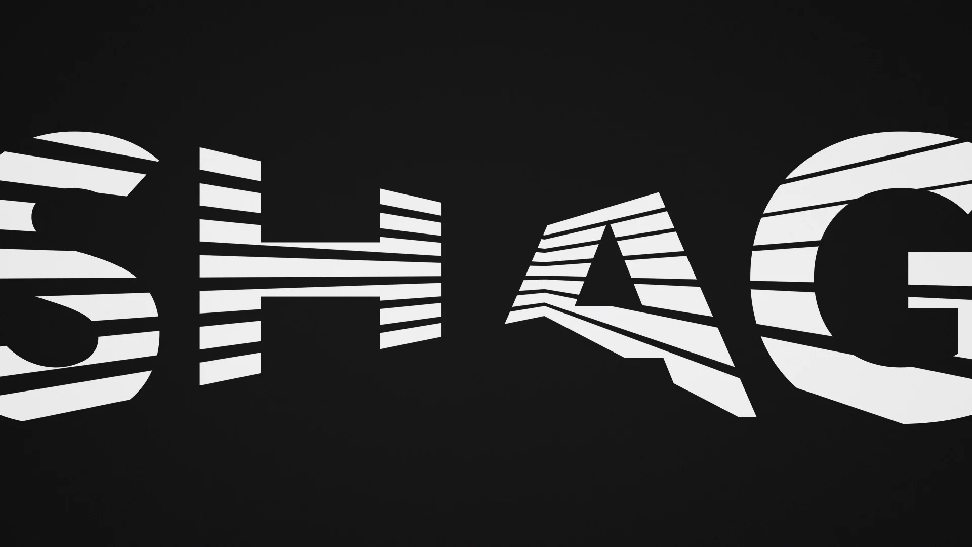WisdomTree SHAG design style frame from the video featuring typography