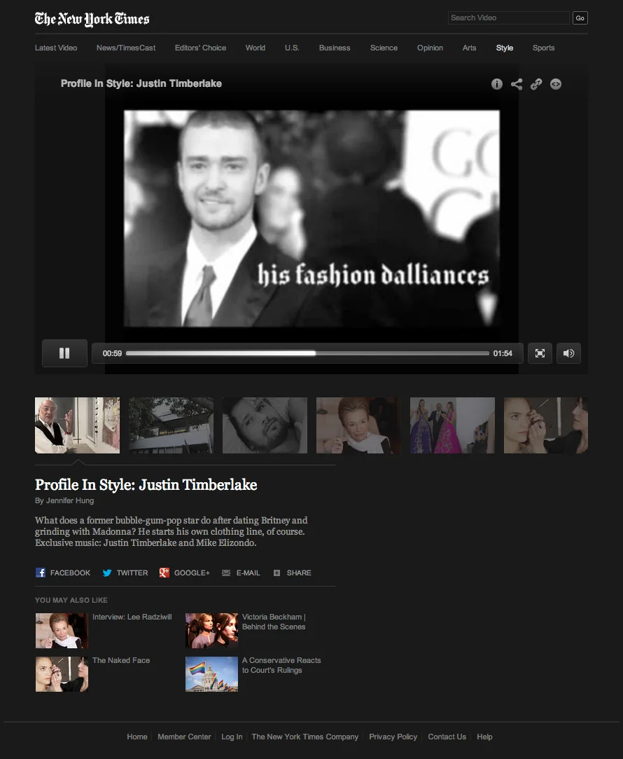 New York Times T magazine Fashion design style frame 02