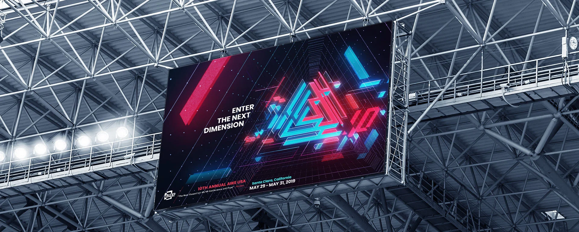 Visual design theme mock up 01 for AWE 2019 visual theme