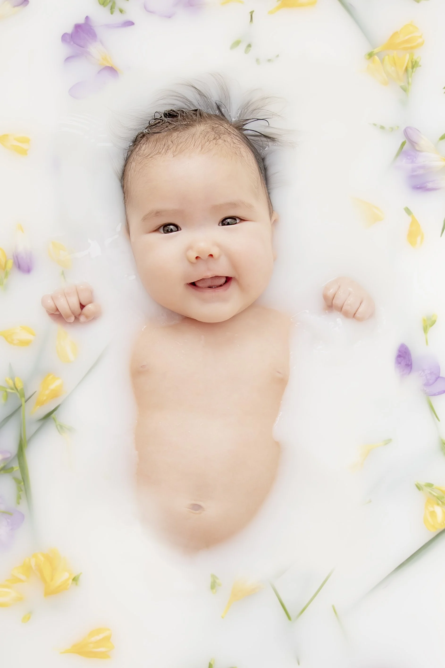 Flower Milkbath baby 3 months