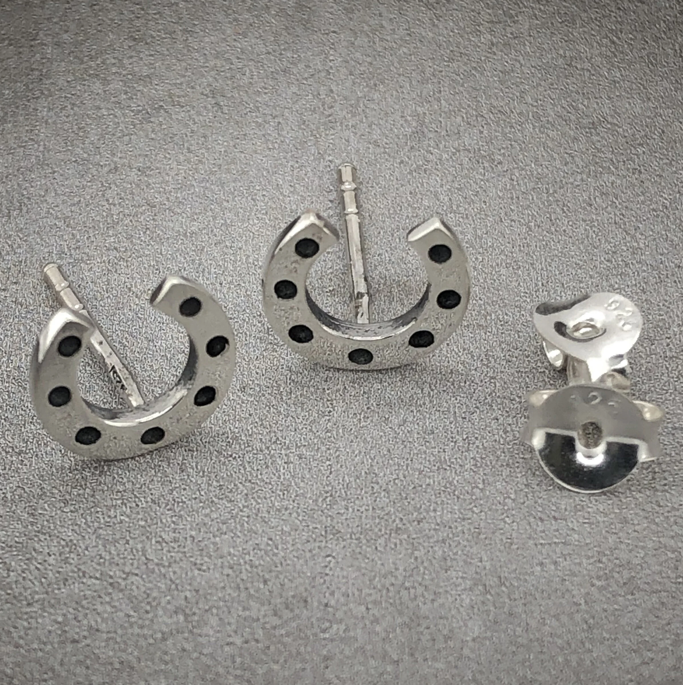 Horseshoe Studs - Sterling Silver