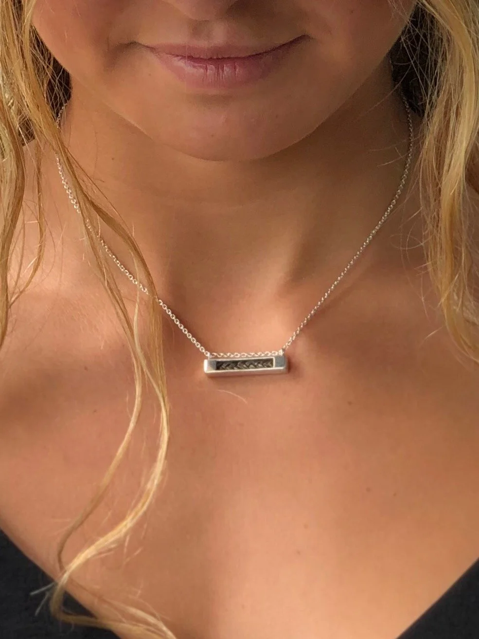 So Cute! Necklace worn on person's neck