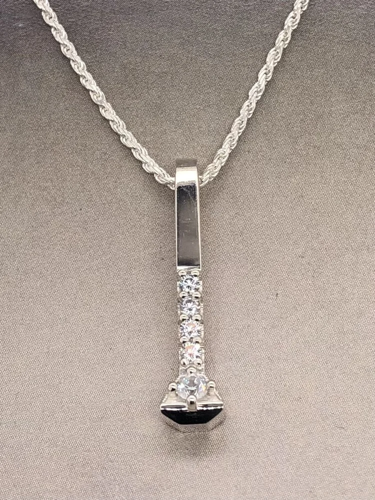 Horseshoe Nail CZ Necklace — The Treasured Horse